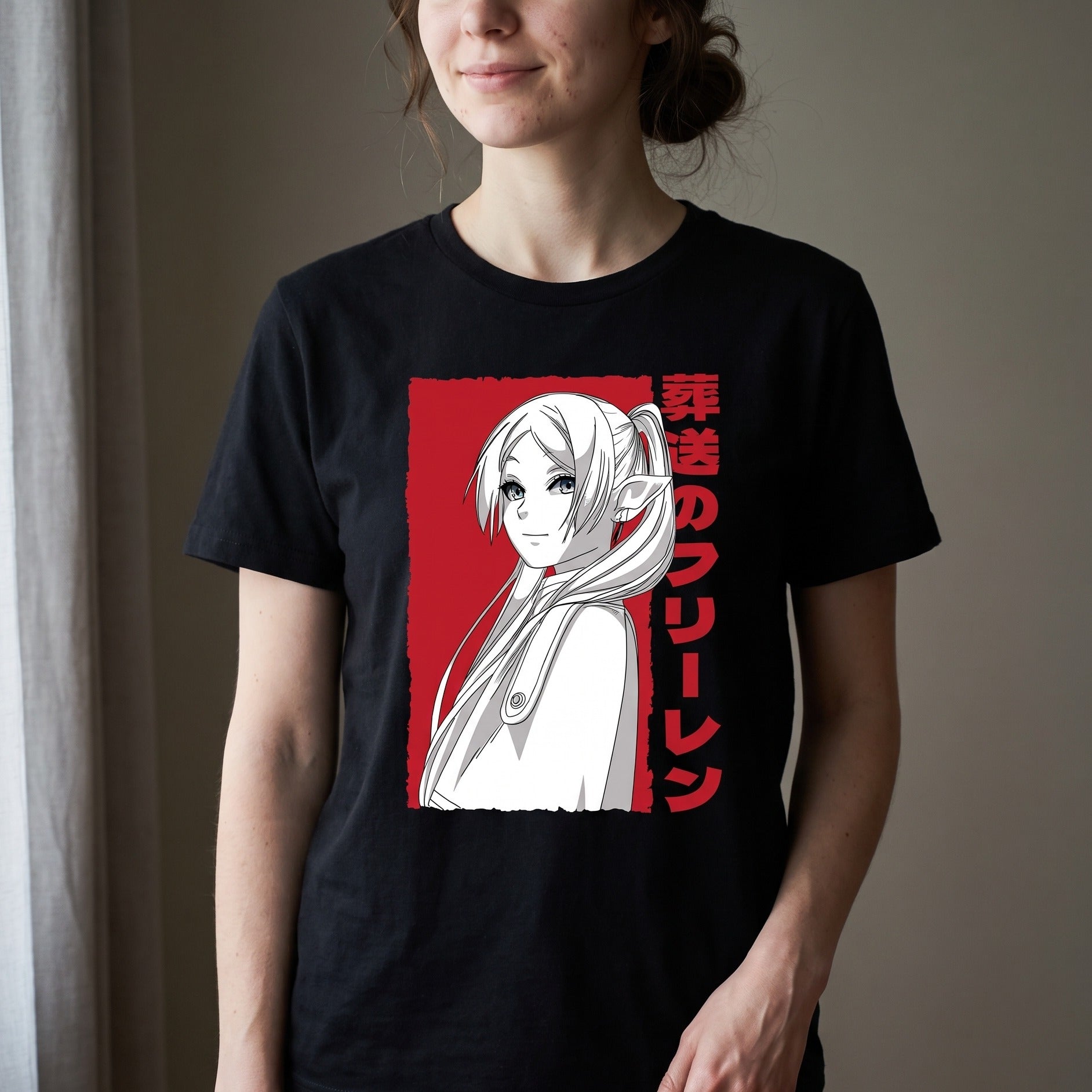 Produktbild Elfenmagierin T-Shirt für Frieren Fans schwarz