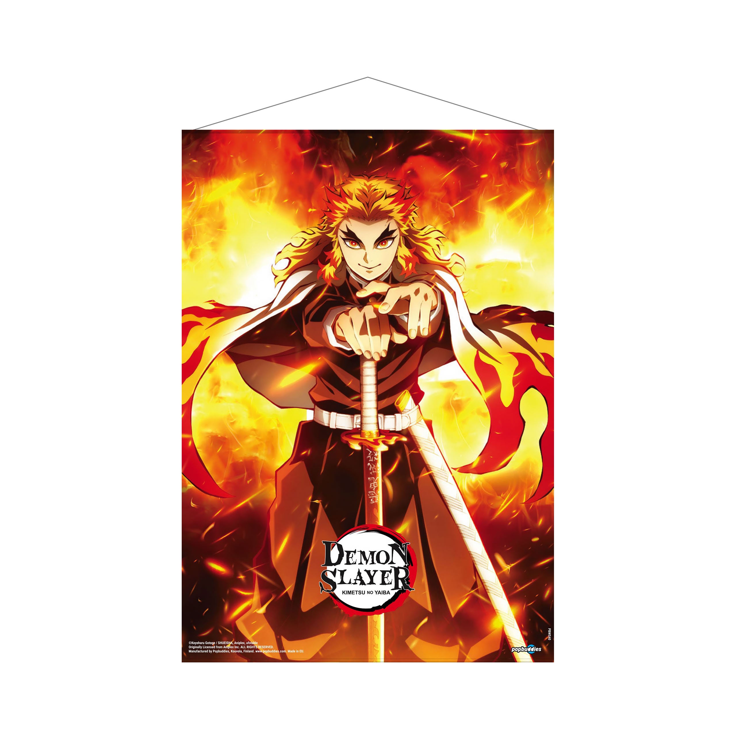 Produktbild Demon Slayer - Rengoku Wall Scroll