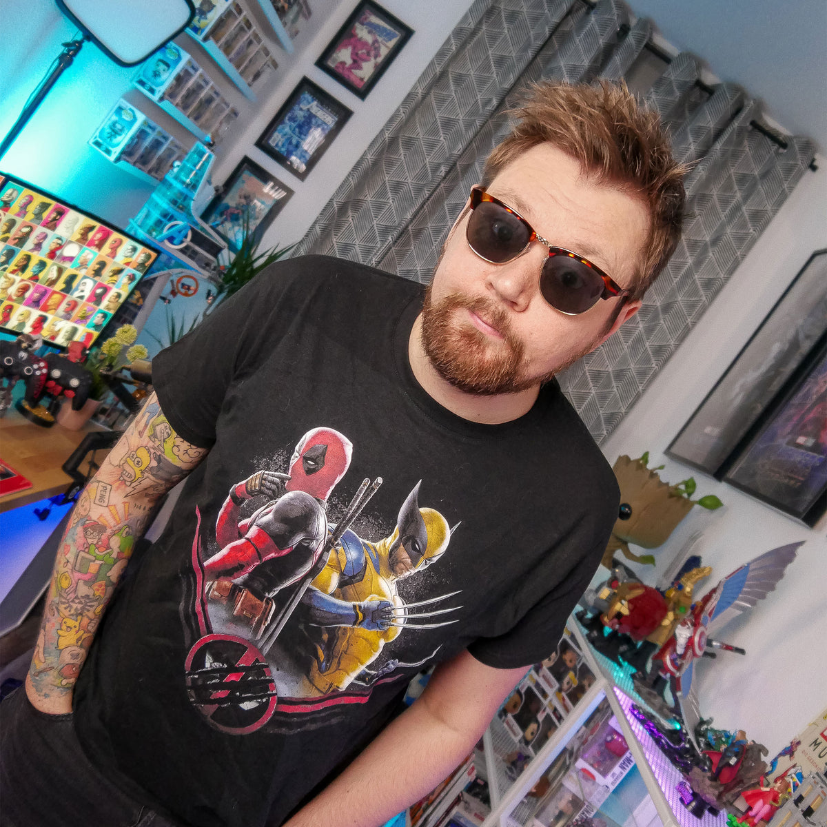 Produktbild Deadpool and Wolverine Double Trouble T-Shirt schwarz
