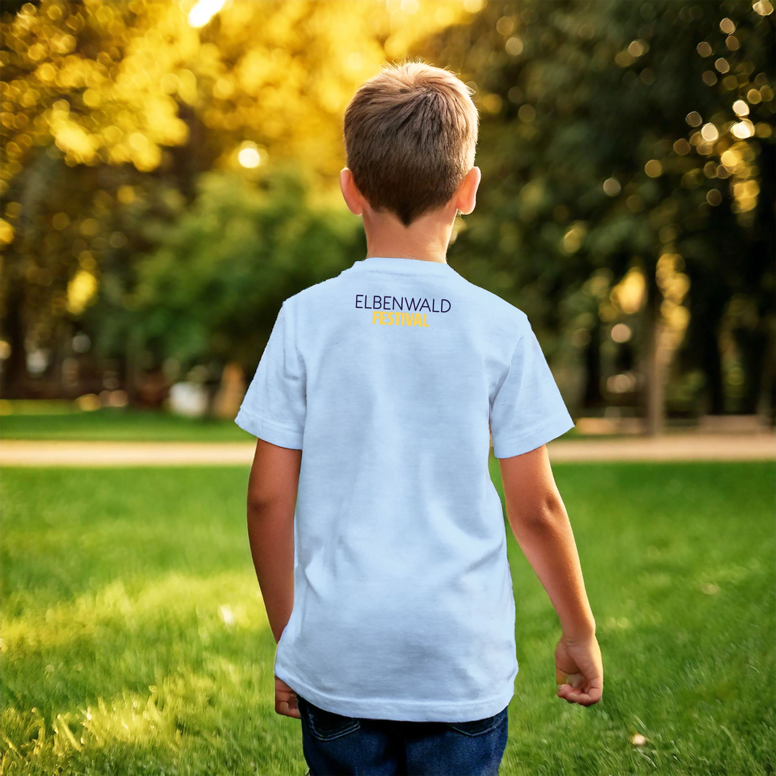 Produktbild Elbenwald Festival Neko Katzen T-Shirt Kinder blau