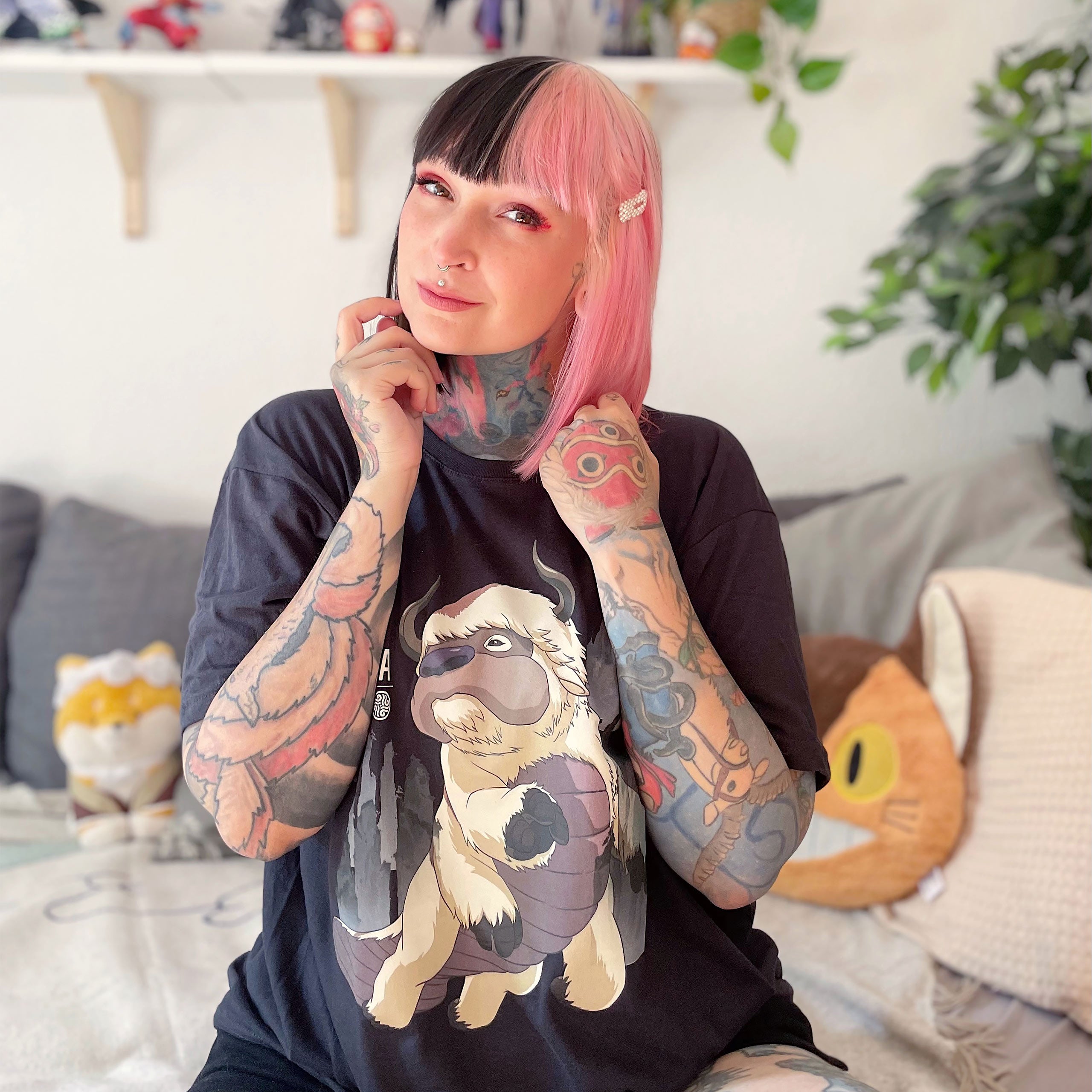 Produktbild Avatar The Last Airbender - Flying Appa T-Shirt schwarz