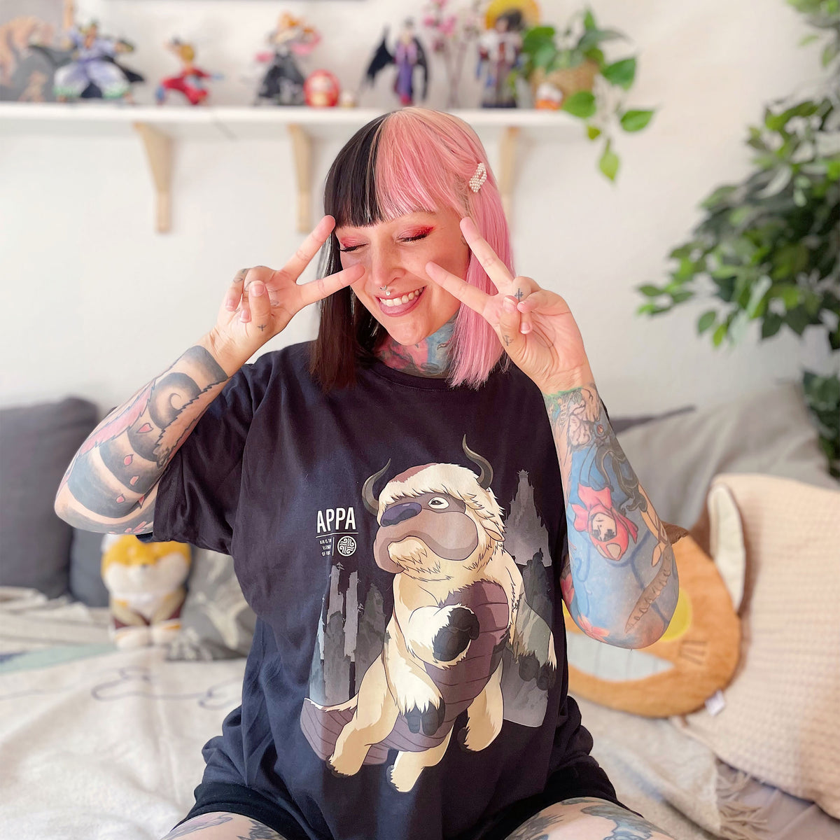 Produktbild Avatar The Last Airbender - Flying Appa T-Shirt schwarz
