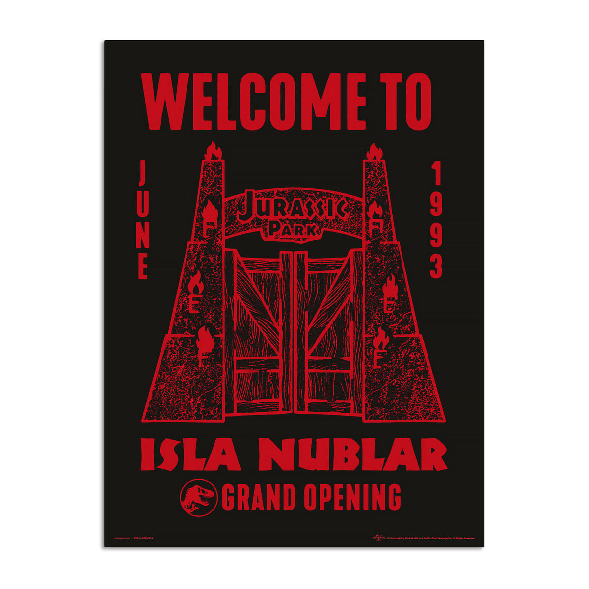 Produktbild Jurassic Park - Welcome to Isla Nublar Wandbild