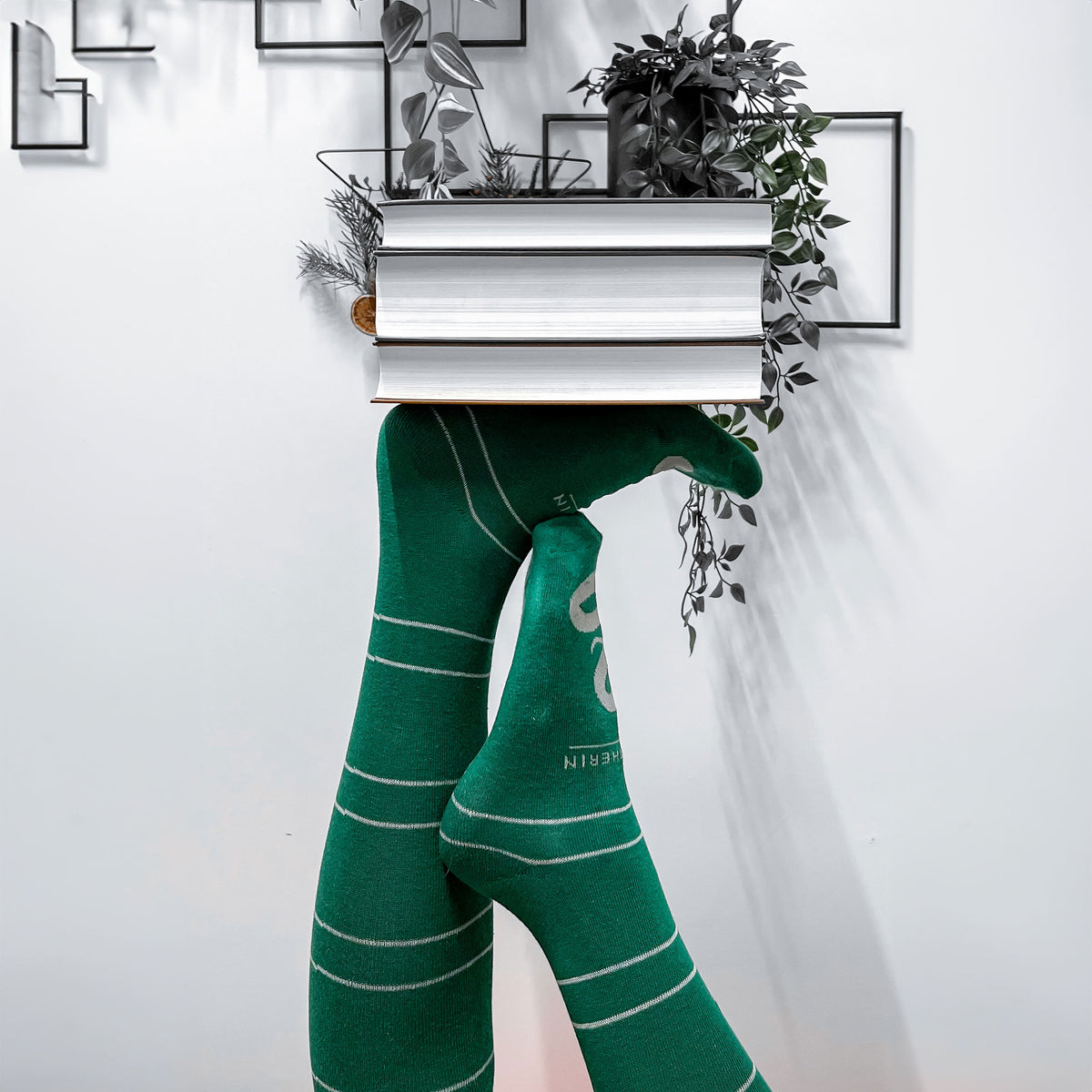 Produktbild Harry Potter - Slytherin Overknee Strümpfe 2er Set