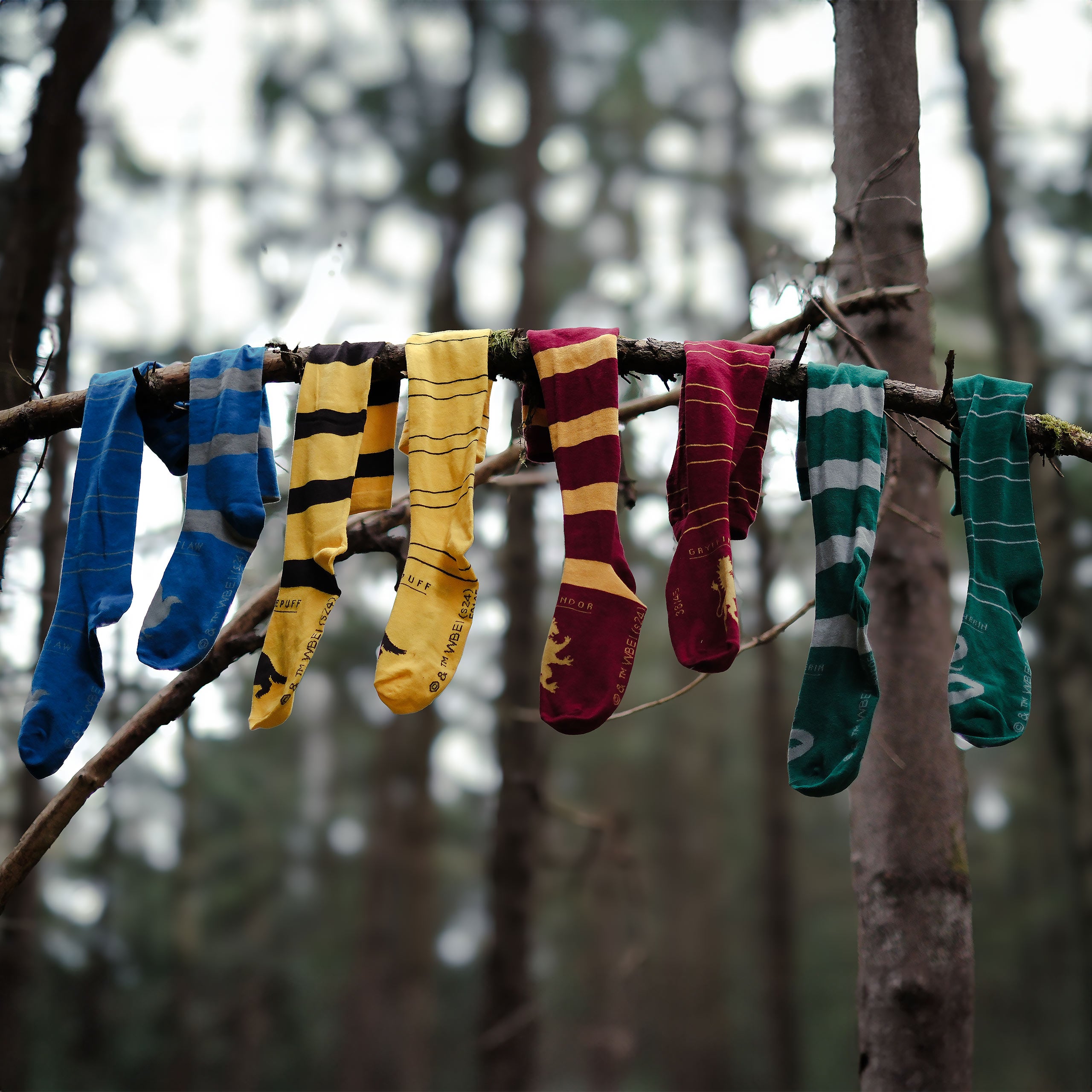 Produktbild Harry Potter - Hufflepuff Overknee Strümpfe 2er Set