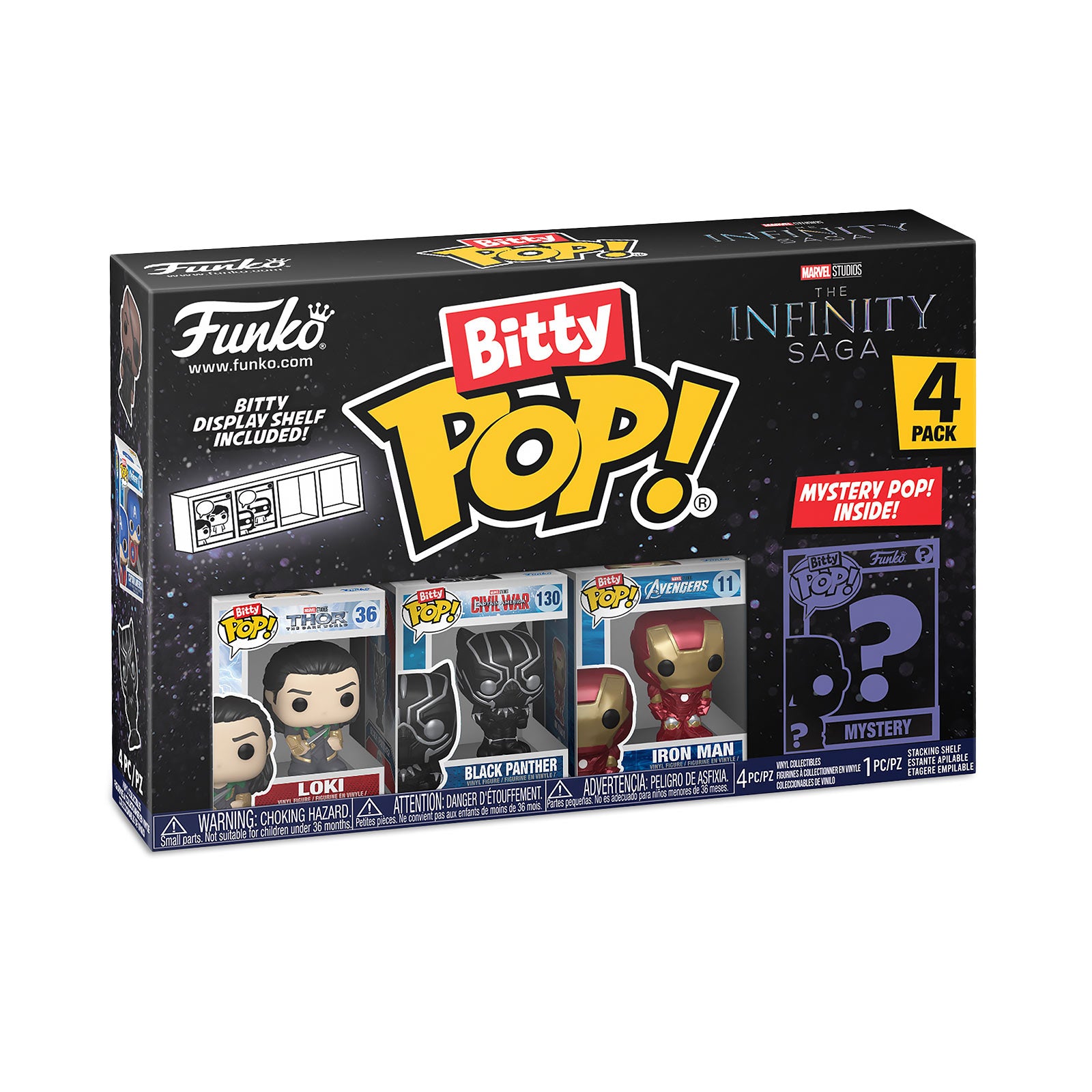 Produktbild Marvel - Funko Bitty Pop 4er Figuren Set Serie 4