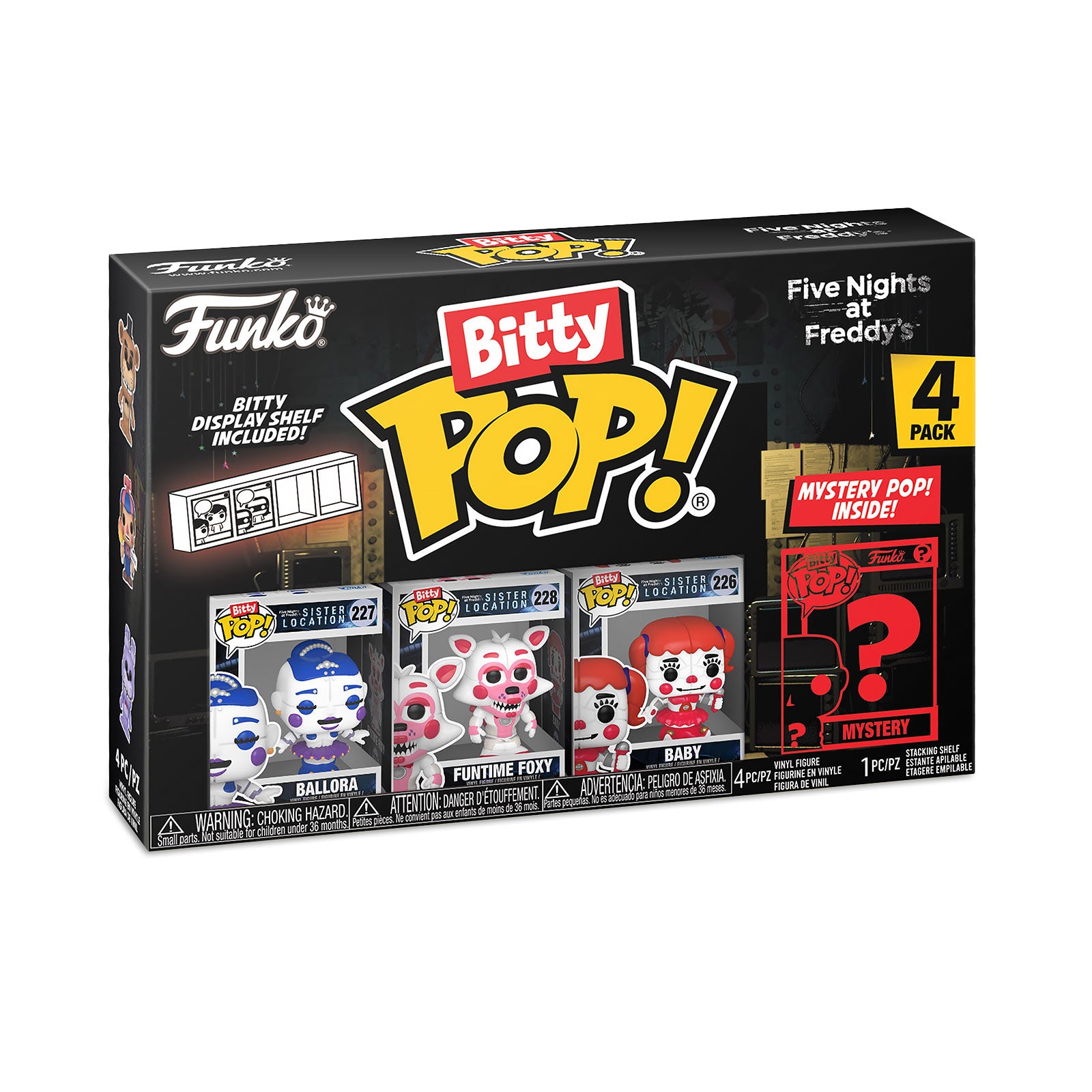 Produktbild Five Nights at Freddys - Funko Bitty Pop 4er Figuren Set Serie 1