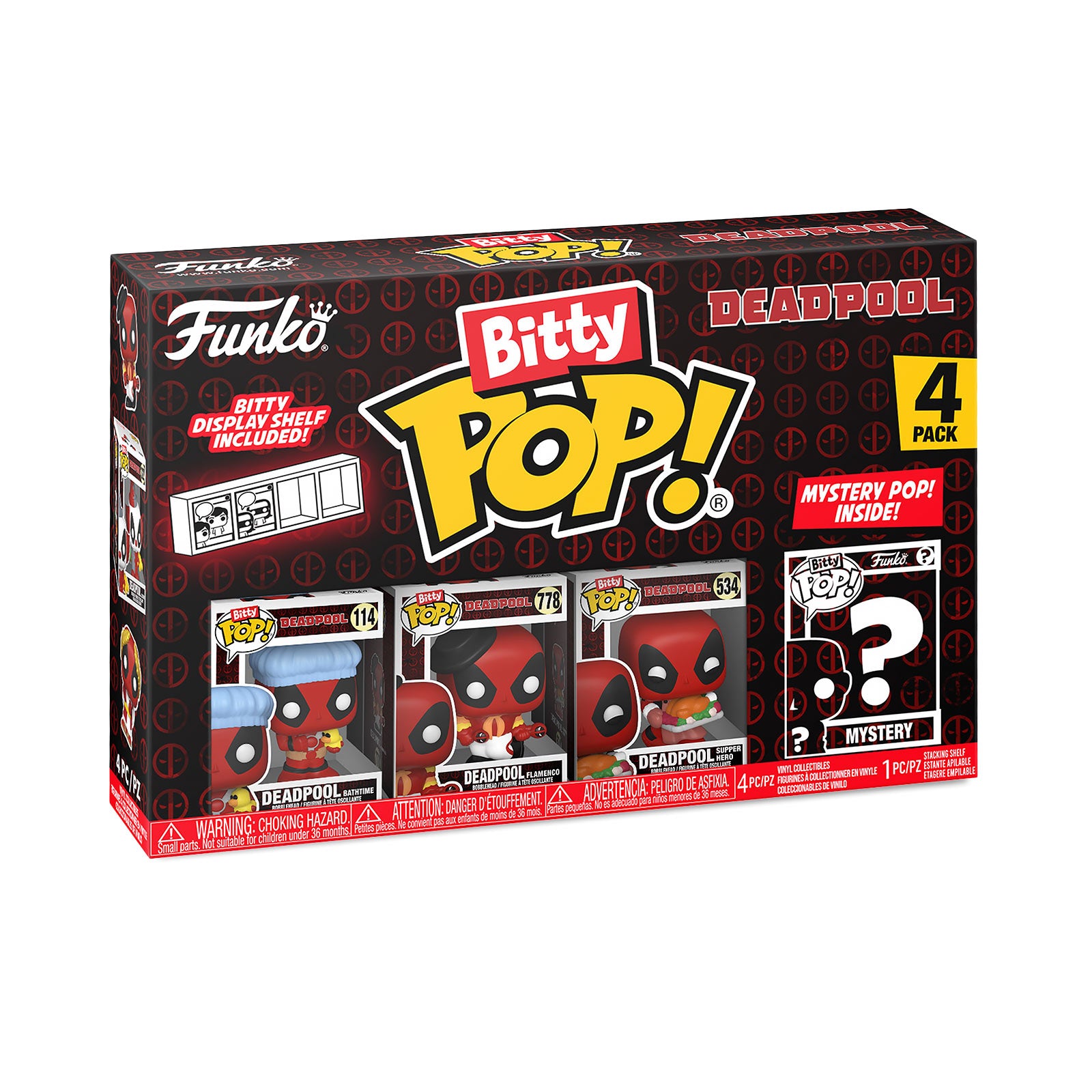Produktbild Deadpool - Funko Bitty Pop 4er Figuren Set Serie 2