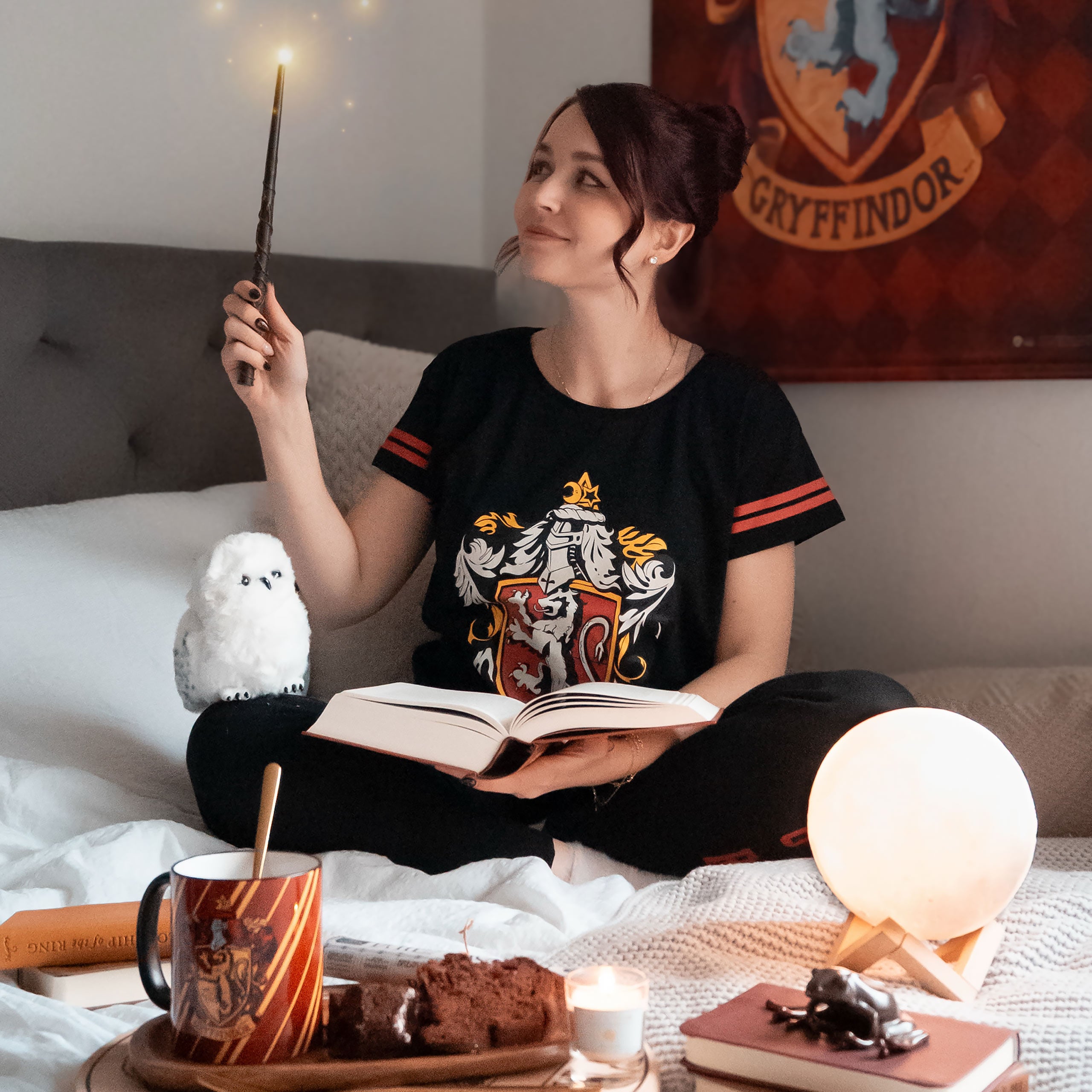 Produktbild Gryffindor Wappen Pyjama schwarz - Harry Potter