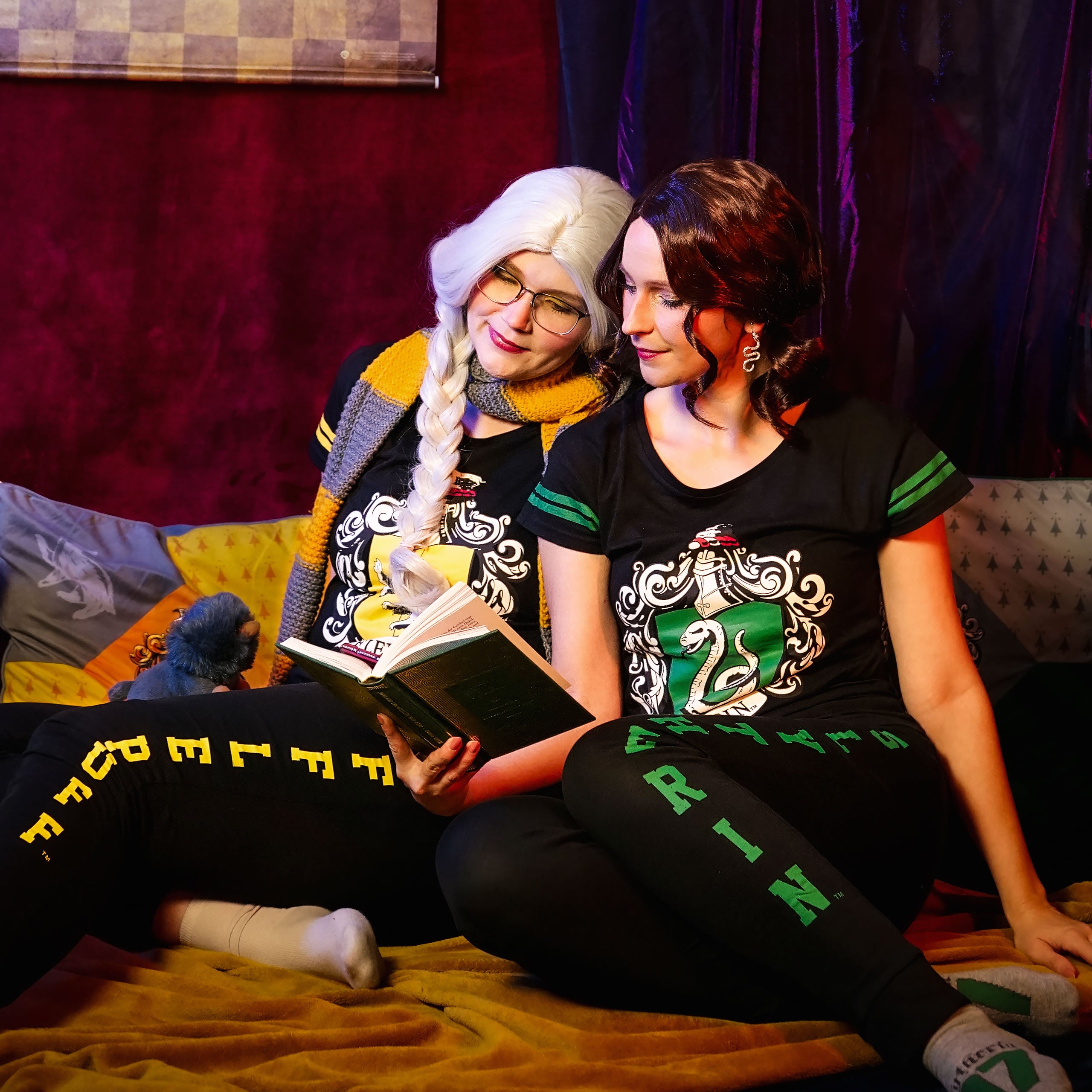 Produktbild Slytherin Wappen Pyjama schwarz - Harry Potter