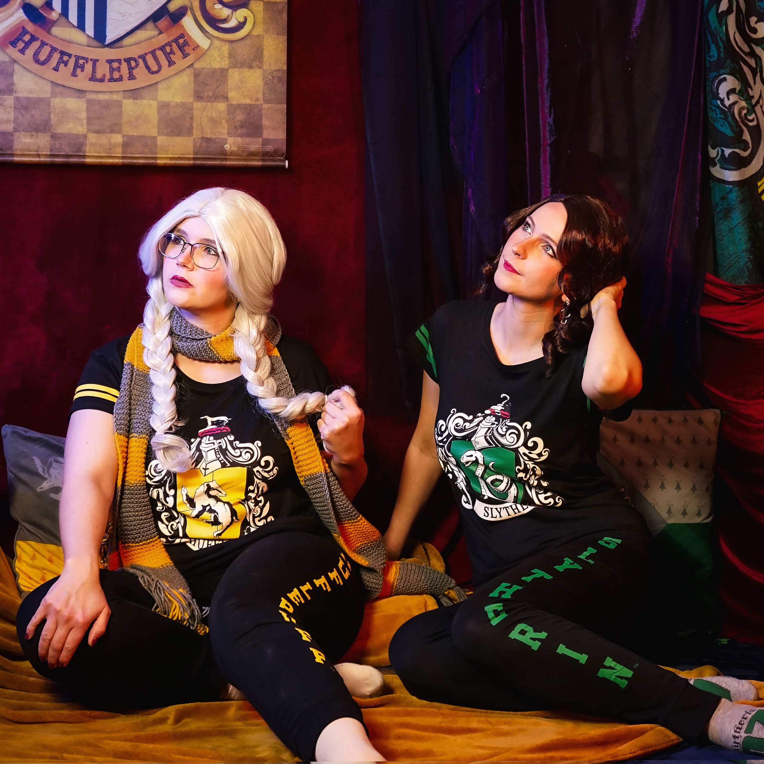 Produktbild Slytherin Wappen Pyjama schwarz - Harry Potter