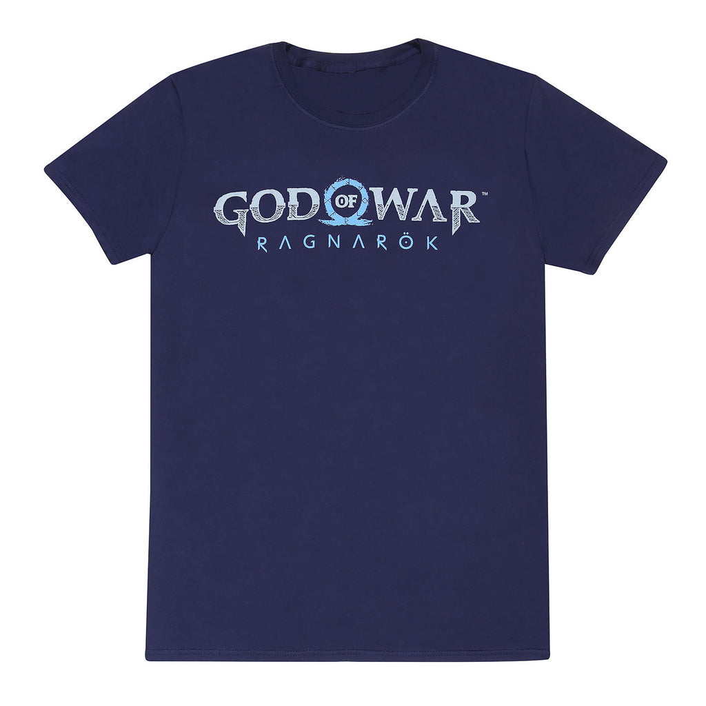 Produktbild God of War Ragnarok - Logo T-Shirt blau