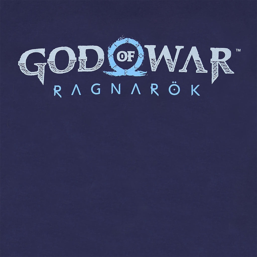 Produktbild God of War Ragnarok - Logo T-Shirt blau