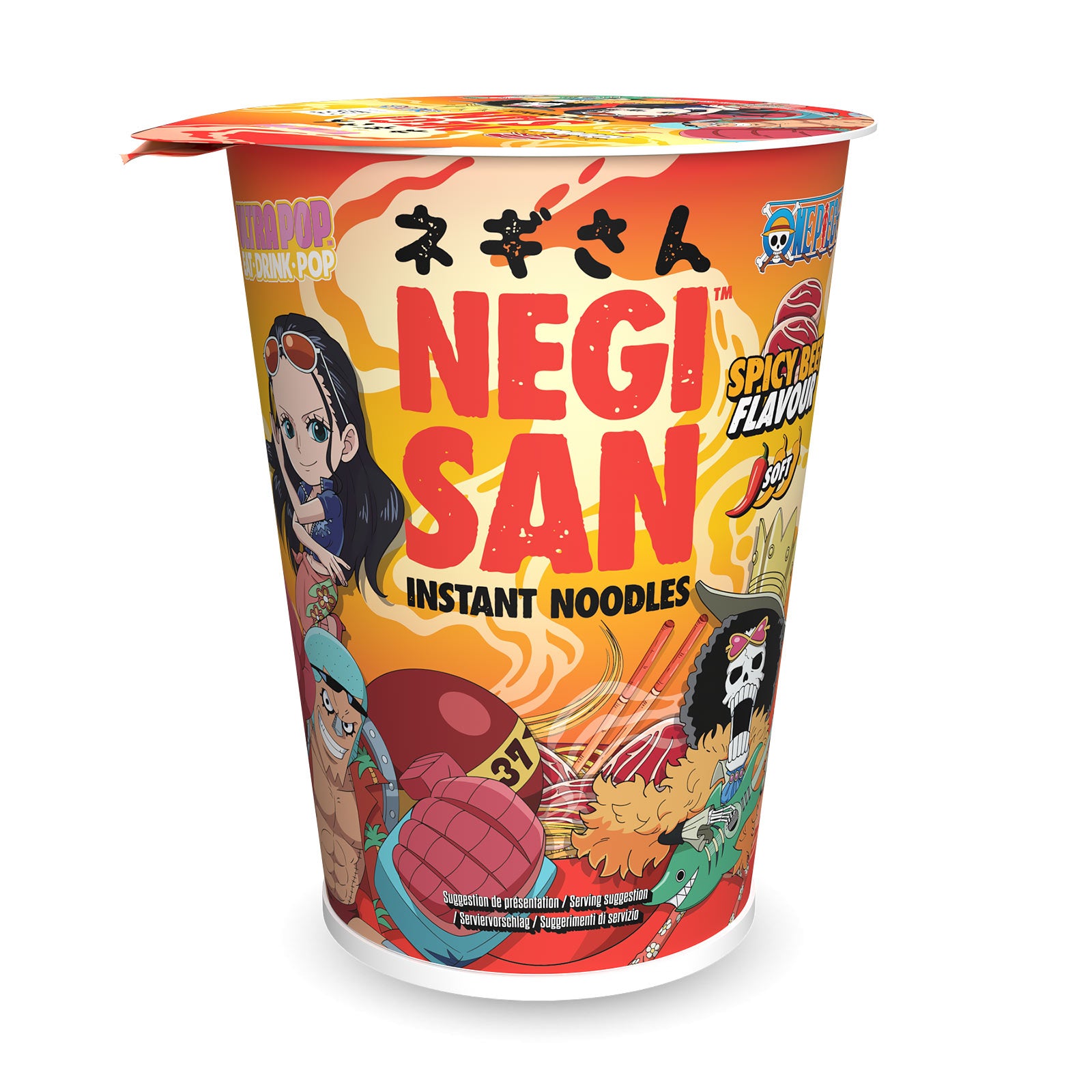 Produktbild Robin, Franky und Brook Spicy Beef Instant-Nudeln - One Piece