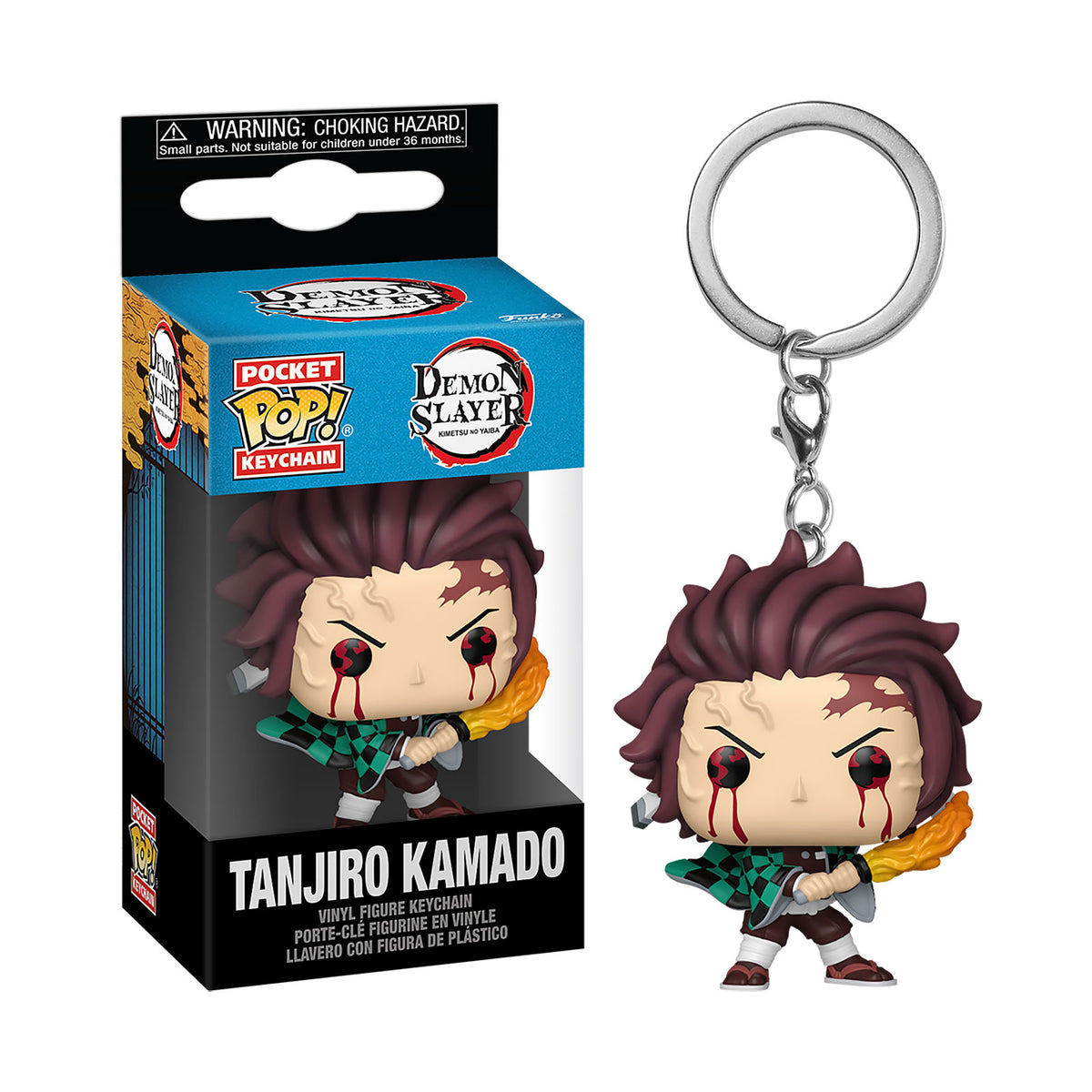 Produktbild Demon Slayer - Tanjiro (Sun Breathing) Funko Pop Schlüsselanhänger