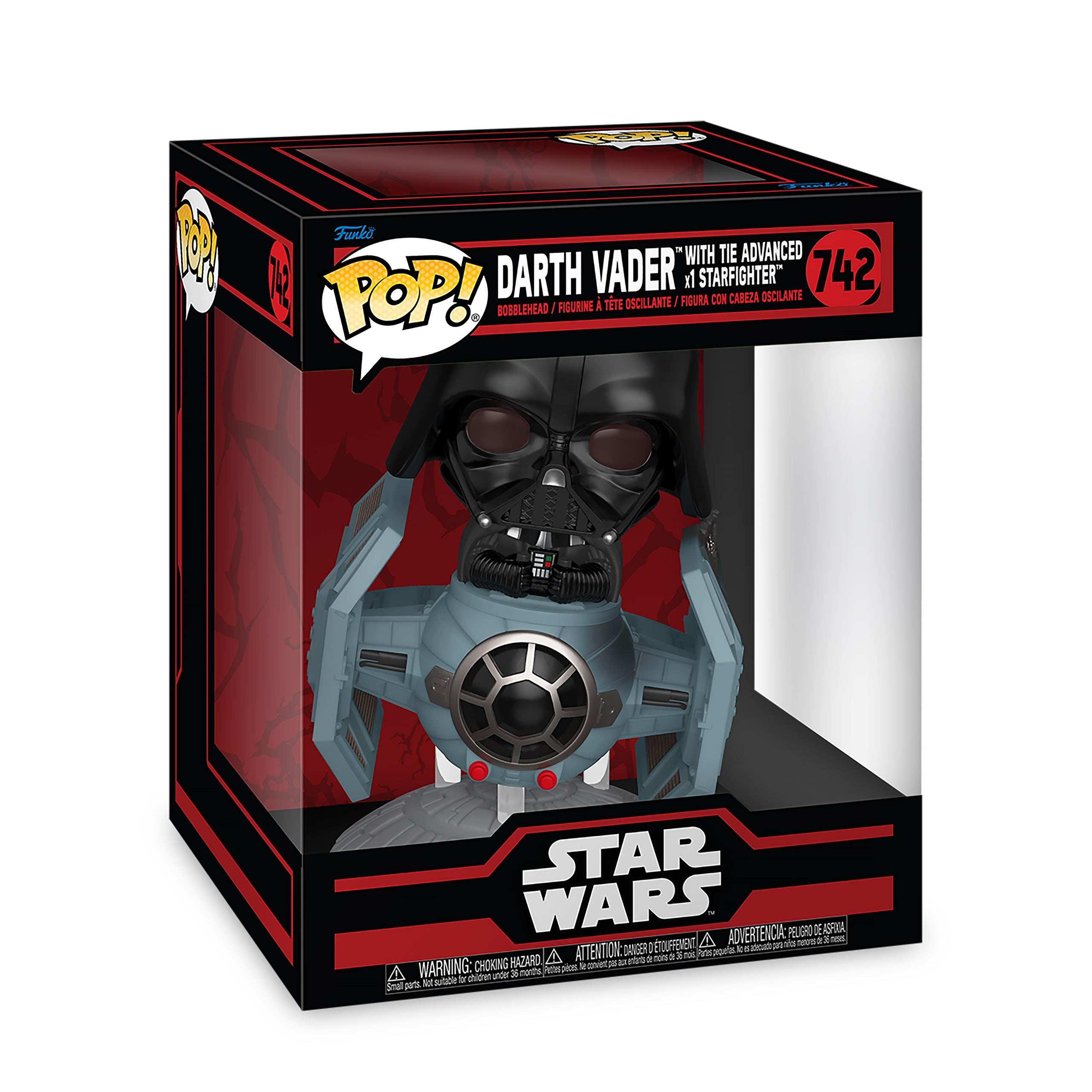 Produktbild Star Wars - Darth Vader mit Starfighter Funko Pop Wackelkopf-Figur