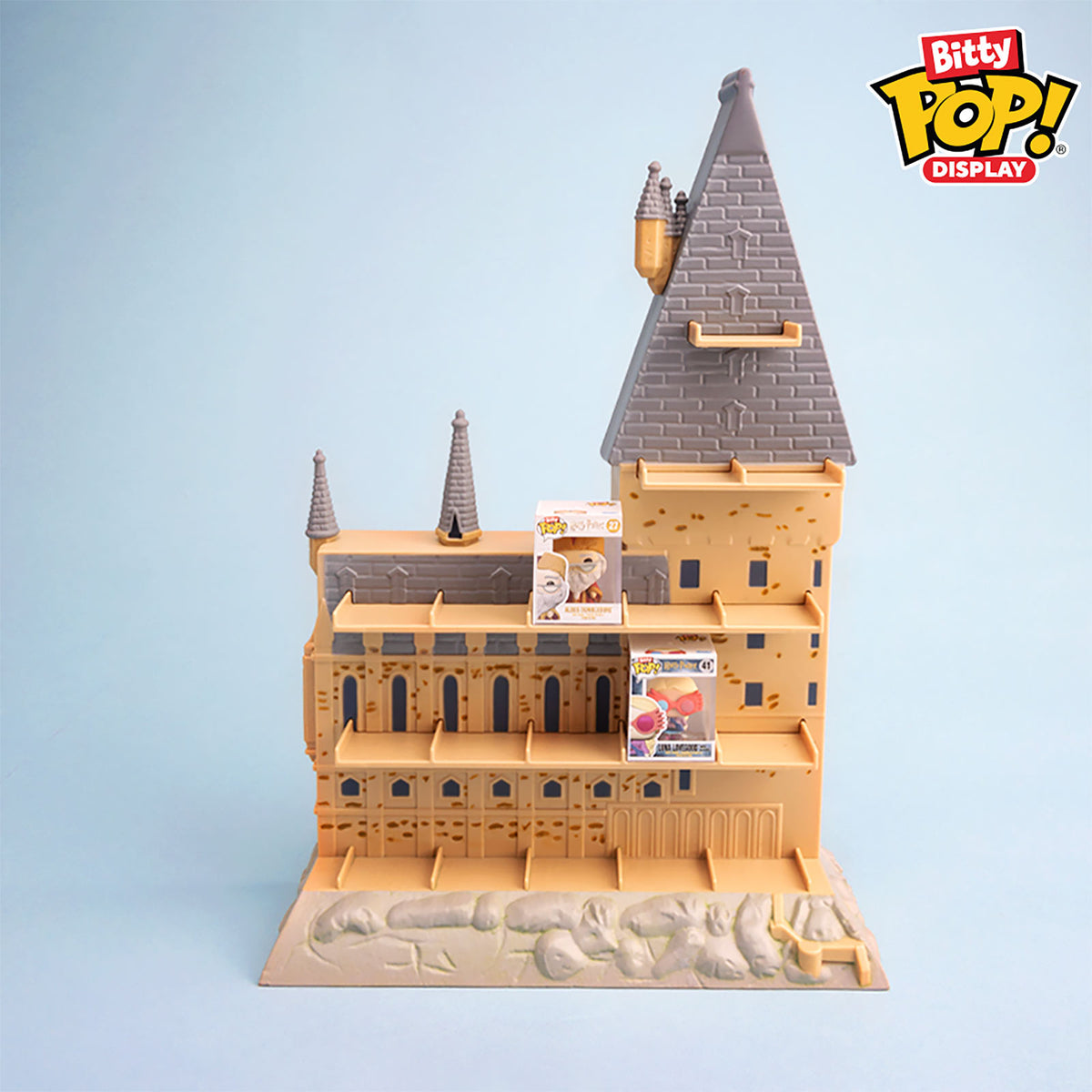 Produktbild Harry Potter - Hogwarts Schloss Funko Bitty Pop Display mit 2 Figuren