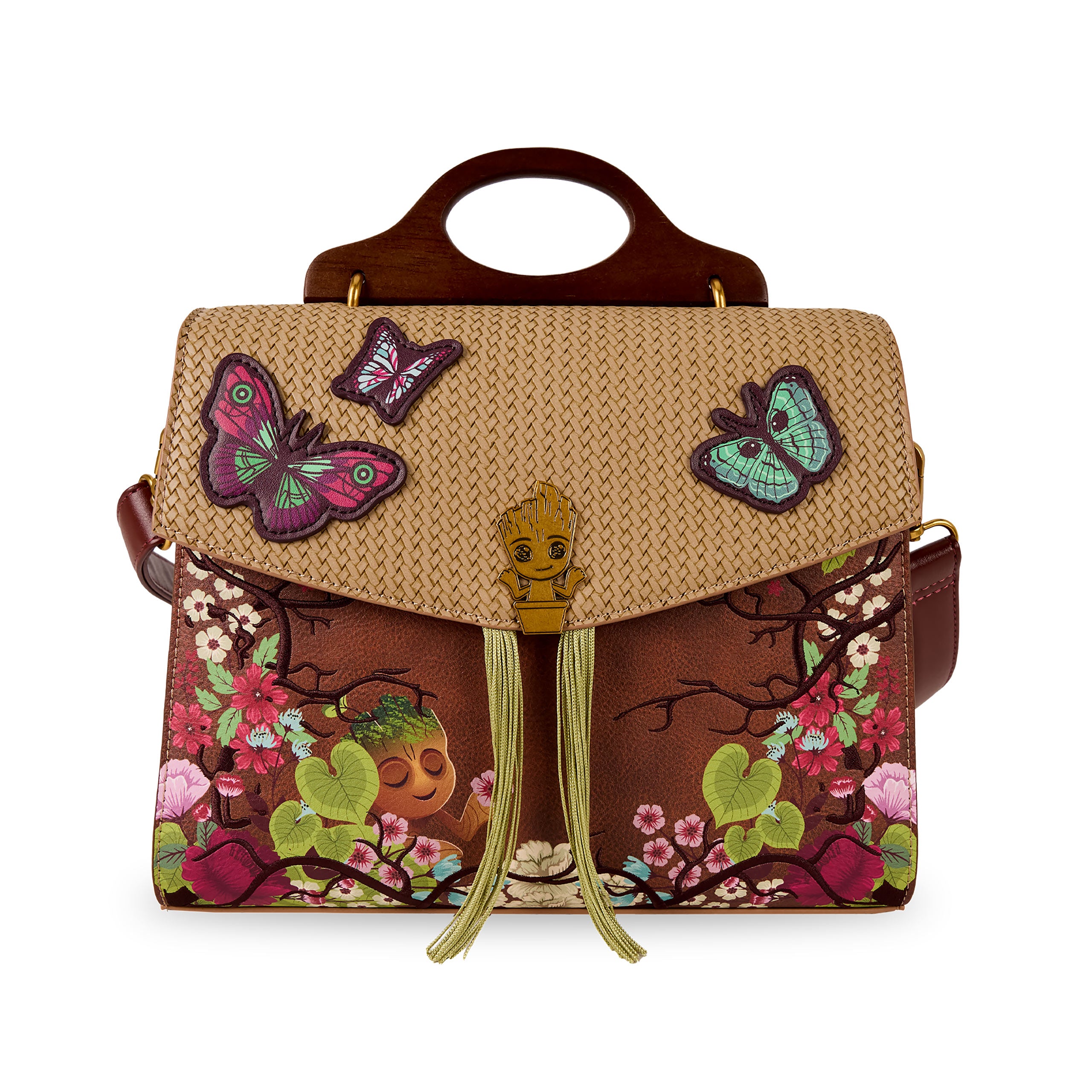 Produktbild Guardians of the Galaxy - Groot Floral Crossbody Tasche