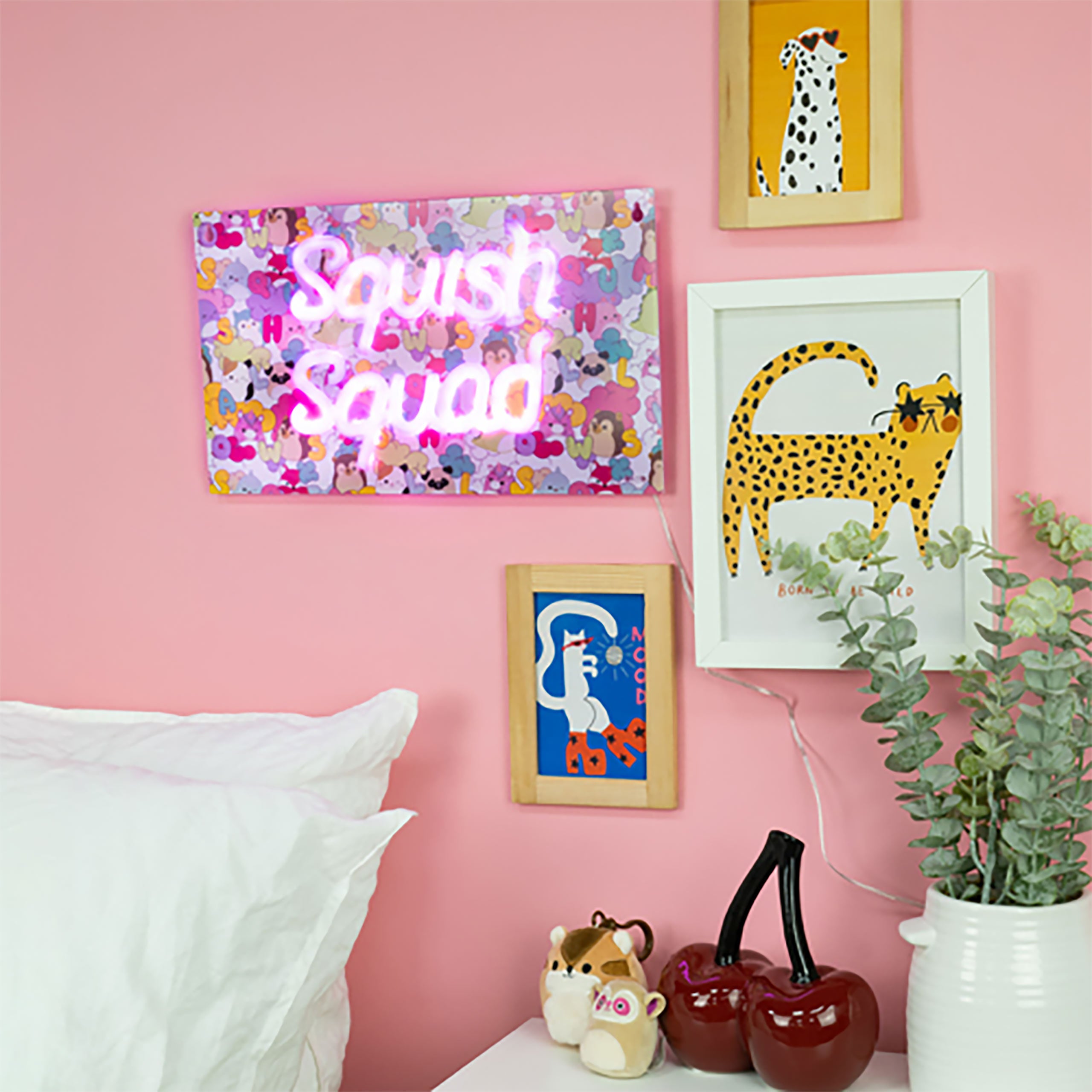 Produktbild Squishmallows - Squish Squad Neon Wandlampe