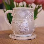 Produktbild Alice im Wunderland - Weißer Hase Relief Tasse