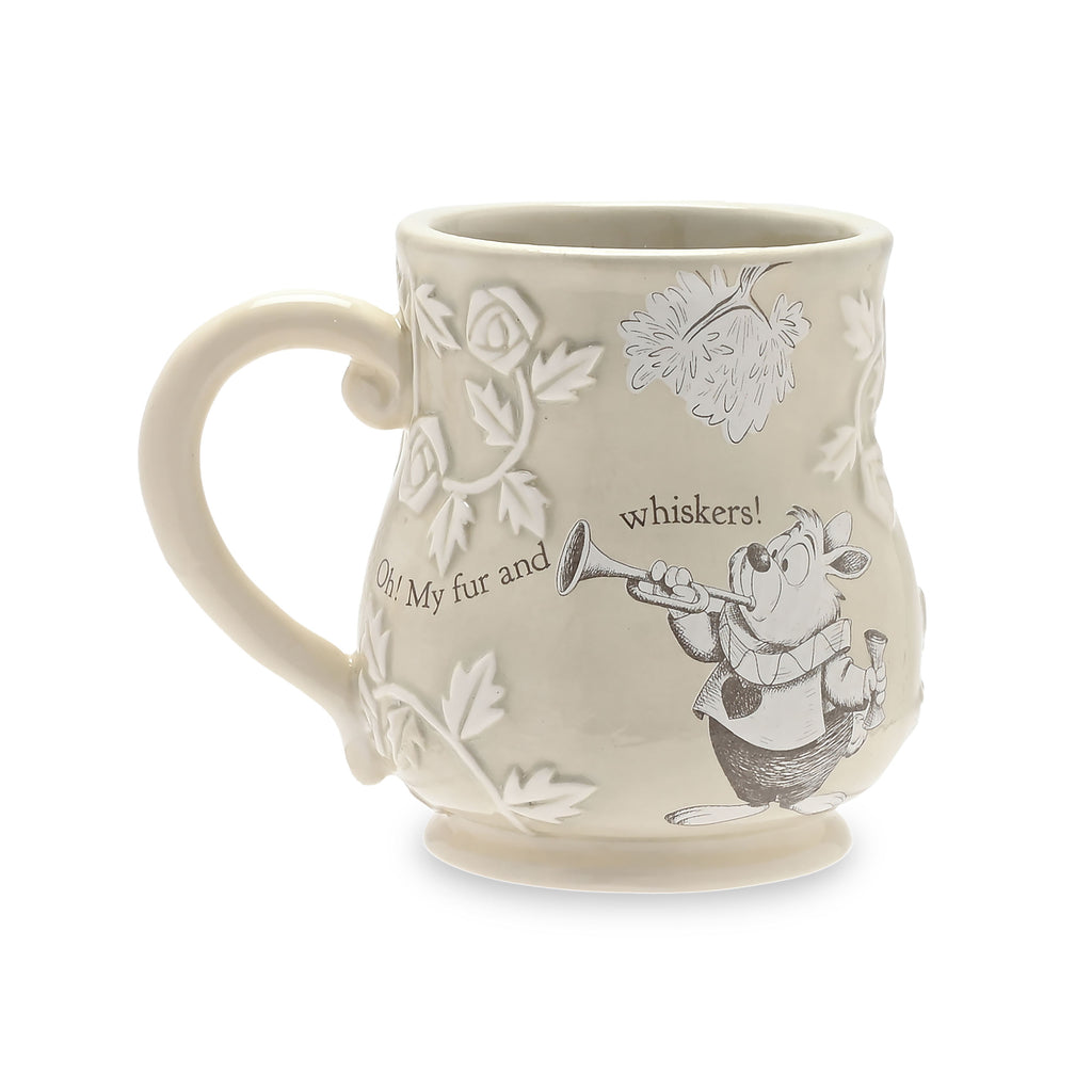 Produktbild Alice im Wunderland - Weißer Hase Relief Tasse