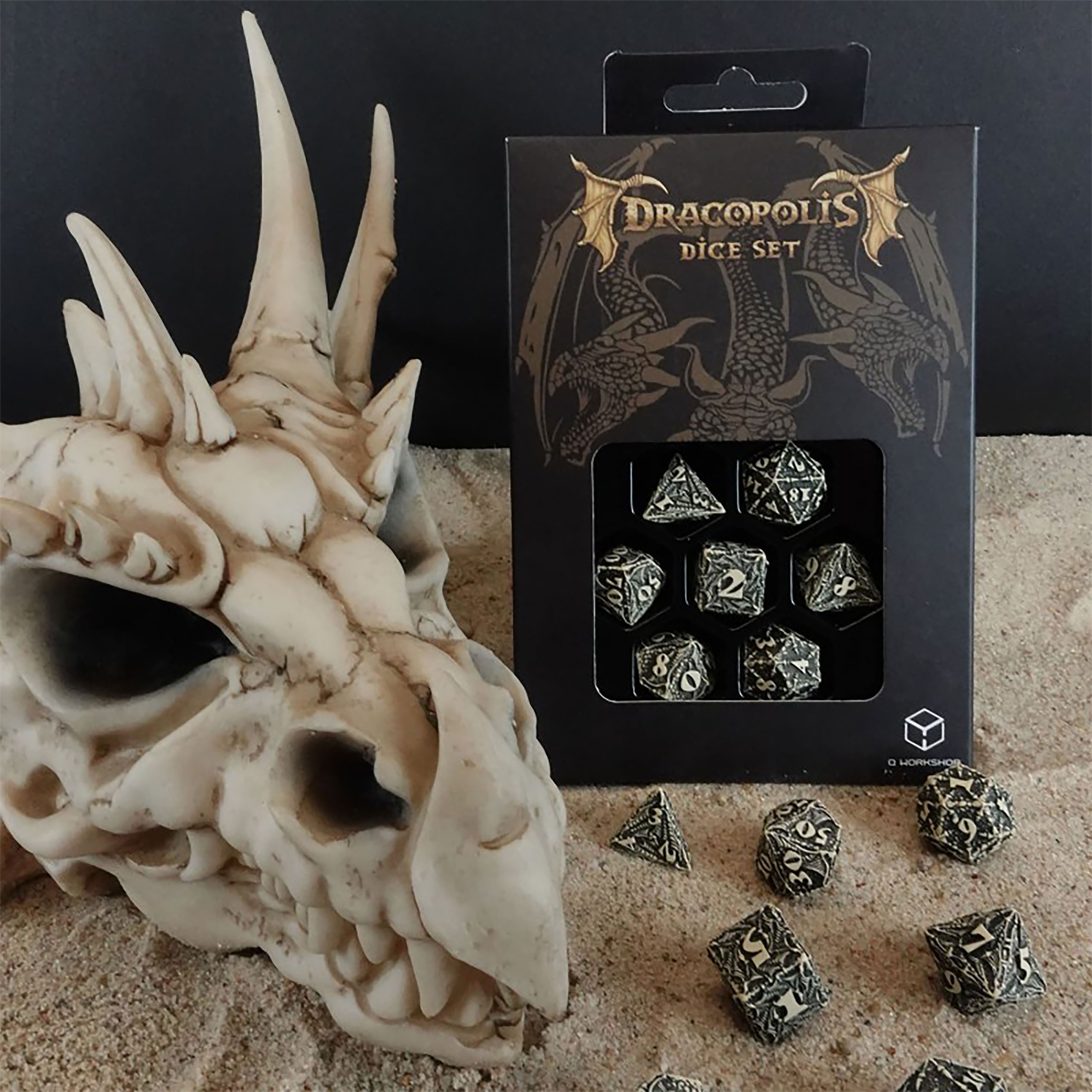 Produktbild Dracopolis - The Scandinavian Blackfang Würfel Set 7tlg