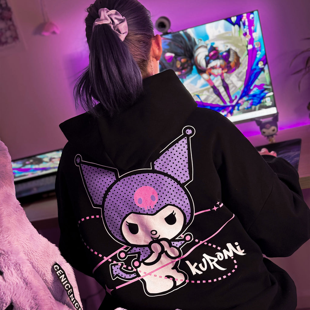 Produktbild Sanrio - Kuromi Hoodie schwarz