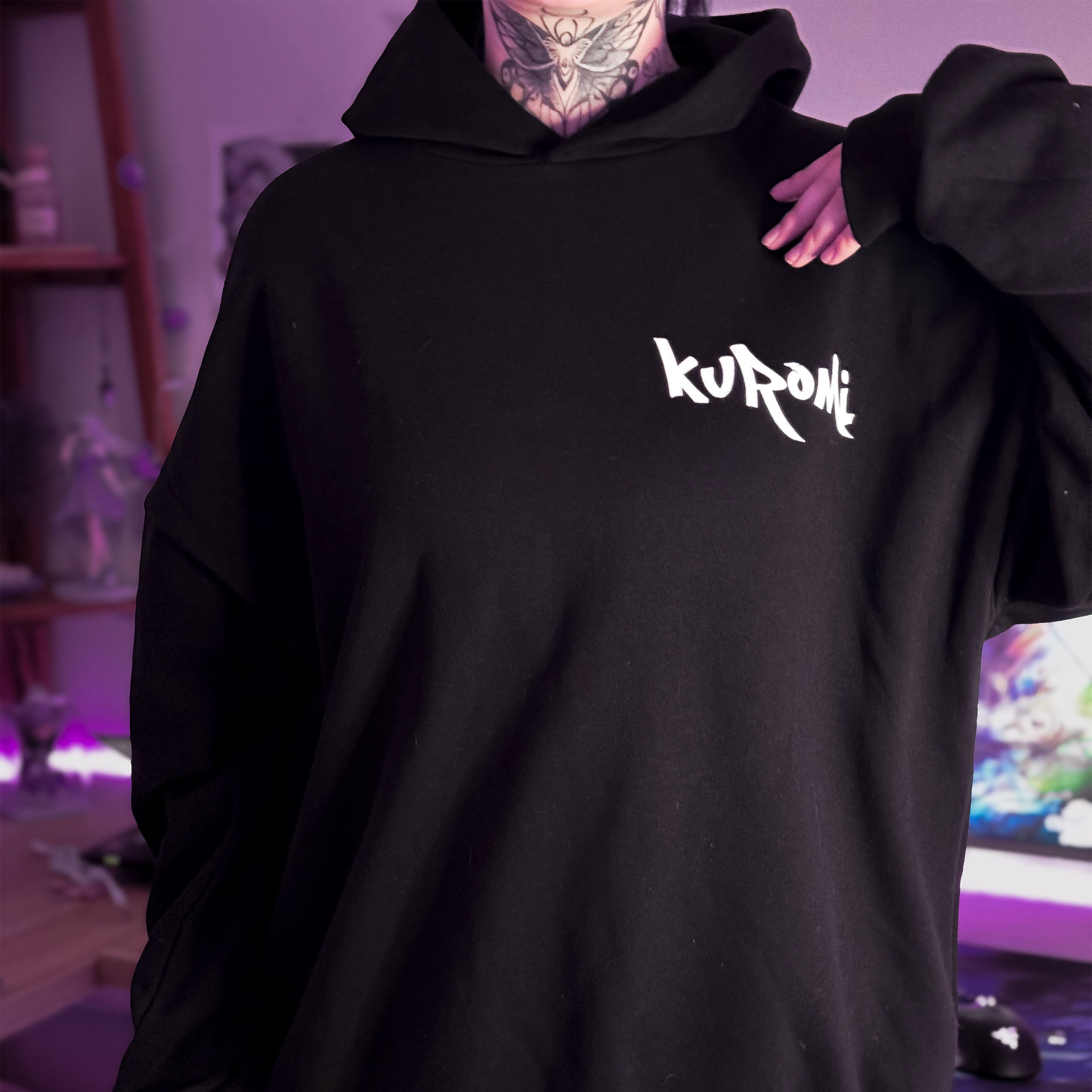 Produktbild Sanrio - Kuromi Hoodie schwarz