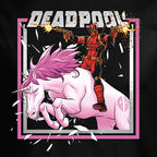 Produktbild Deadpool - Pink Unicorn Ride T-Shirt schwarz