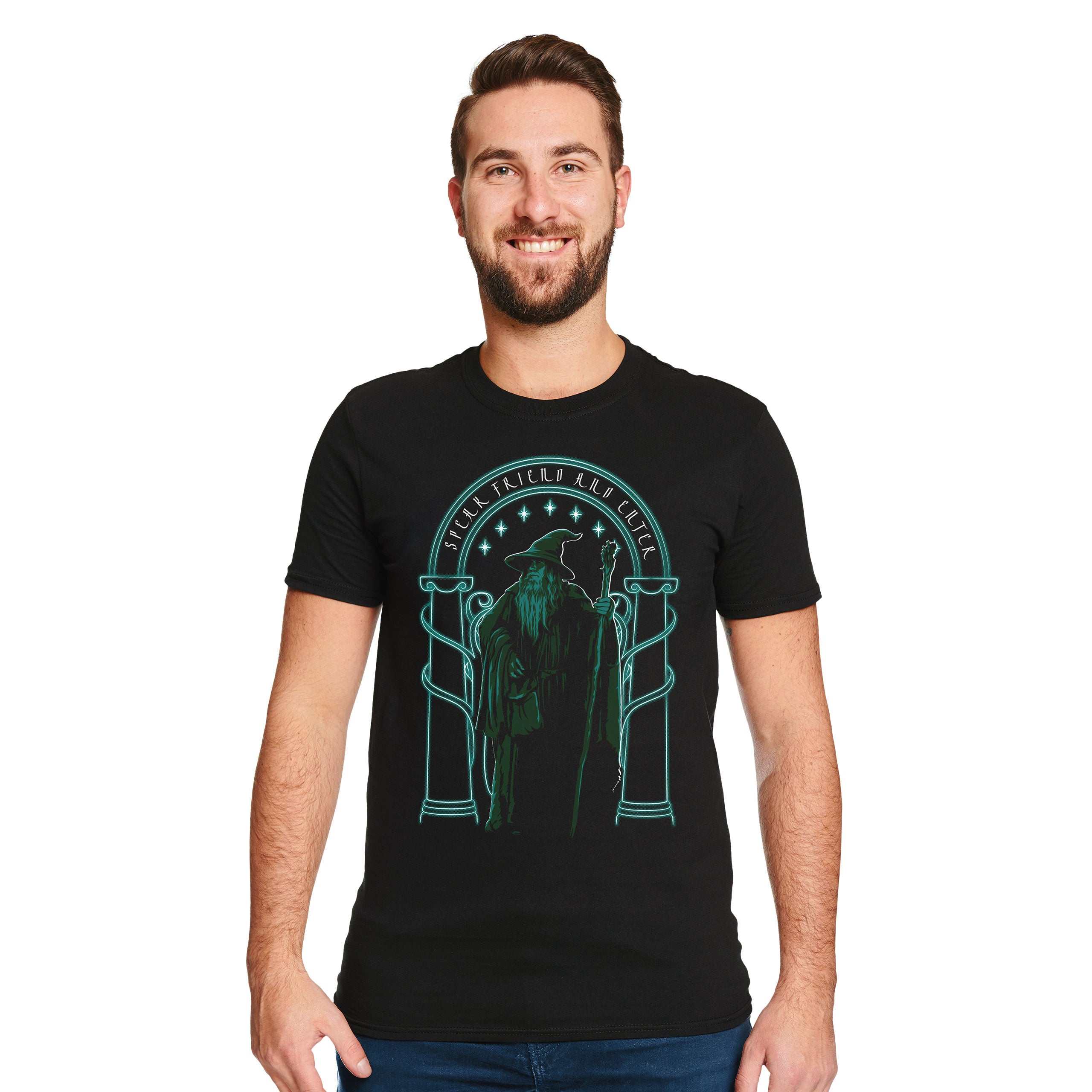Produktbild Gandalf Türen von Durin T-Shirt - Der Herr der Ringe