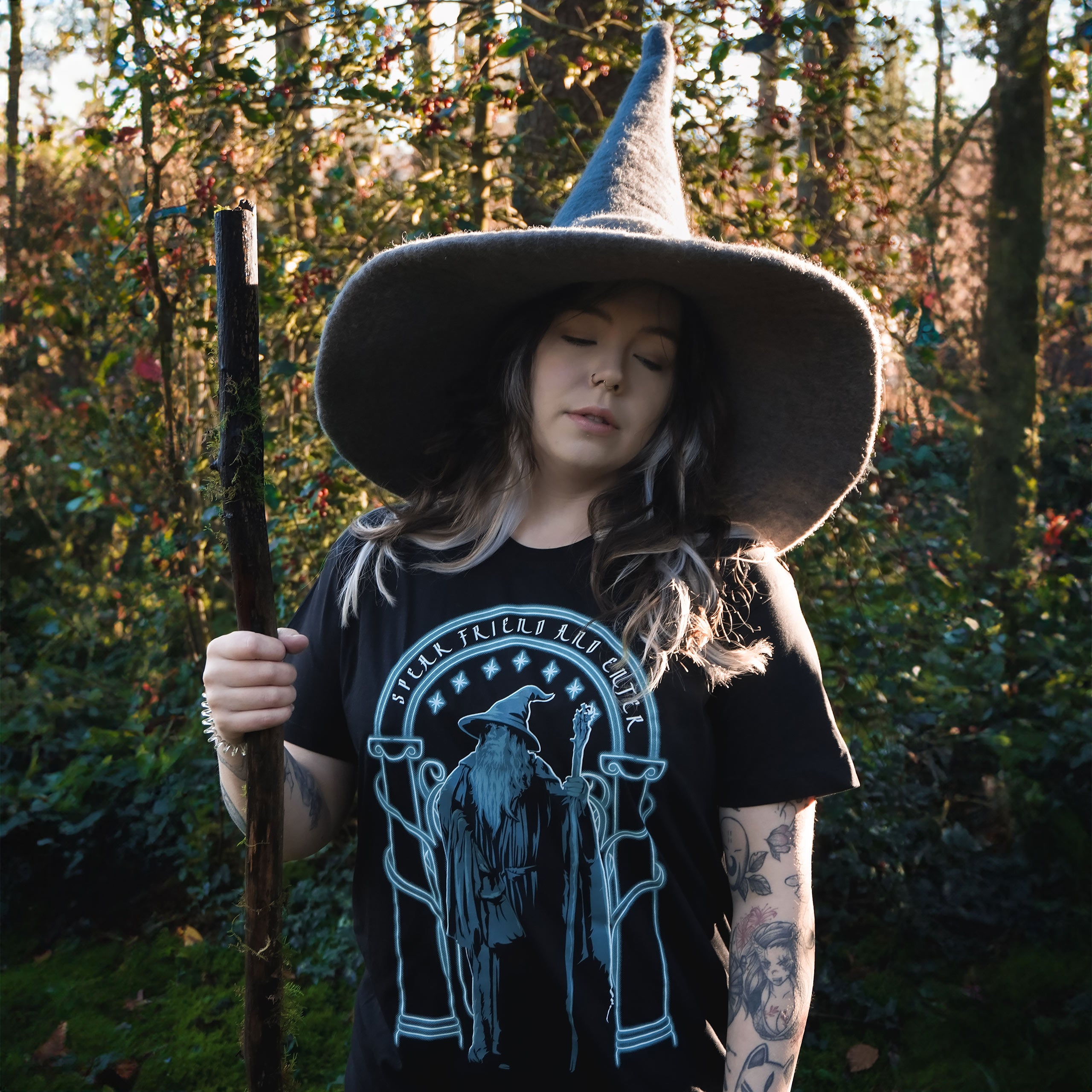 Produktbild Gandalf Türen von Durin T-Shirt - Der Herr der Ringe