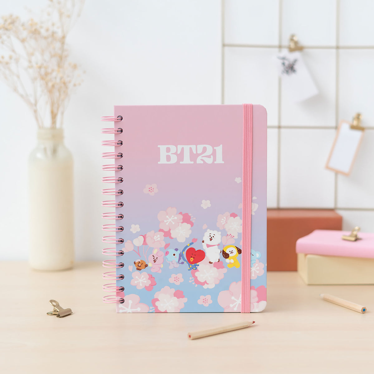 Produktbild BT21 - Cherry Blossom Notizbuch