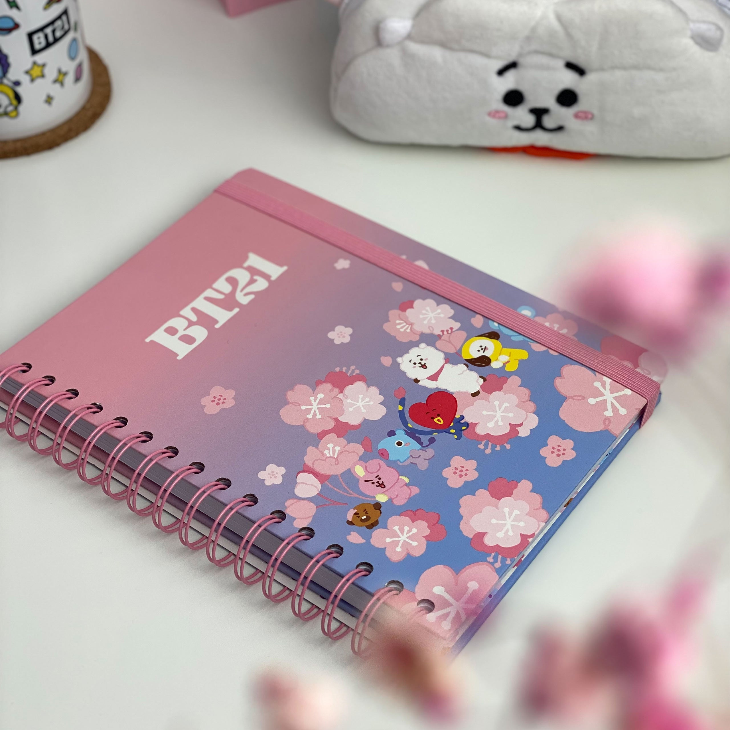 Produktbild BT21 - Cherry Blossom Notizbuch