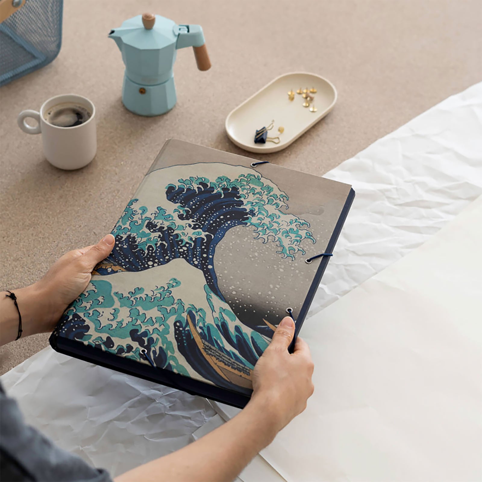 Produktbild Die große Welle vor Kanagawa - Katsushika Hokusai Dokumentenmappe
