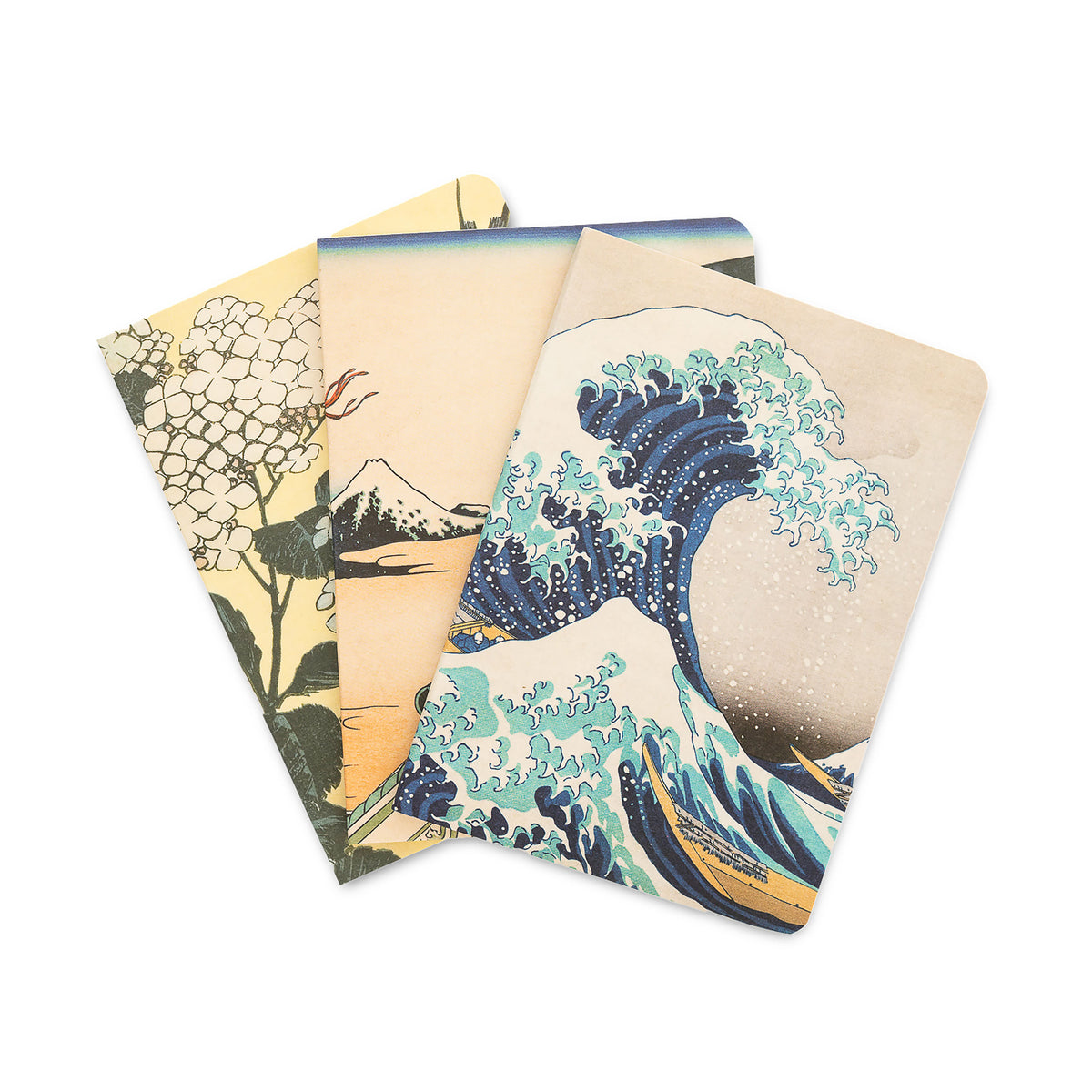 Produktbild Die große Welle vor Kanagawa - Katsushika Hokusai Notizbücher 3er Set