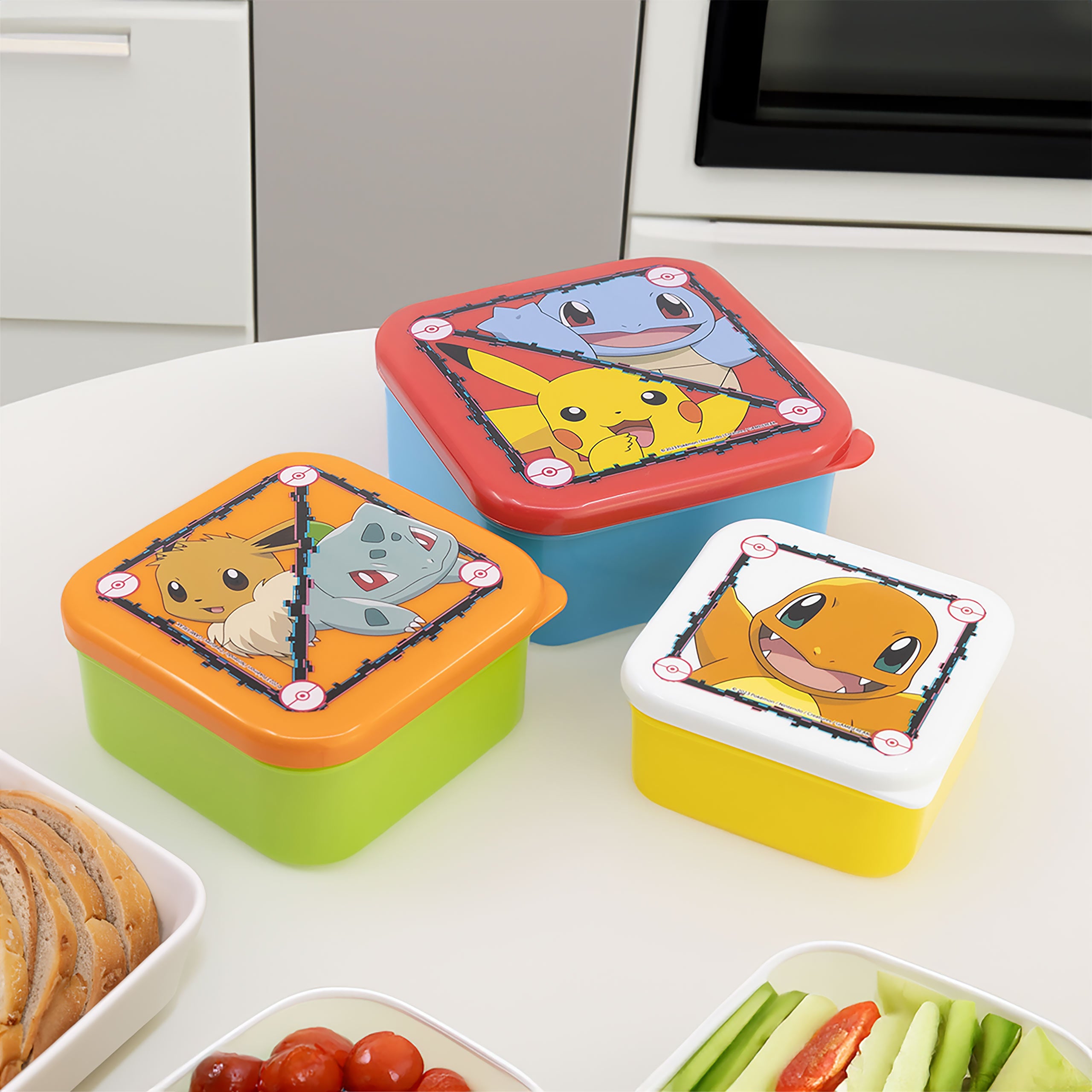 Produktbild Pokemon - Starter Lunchbox 3er Set