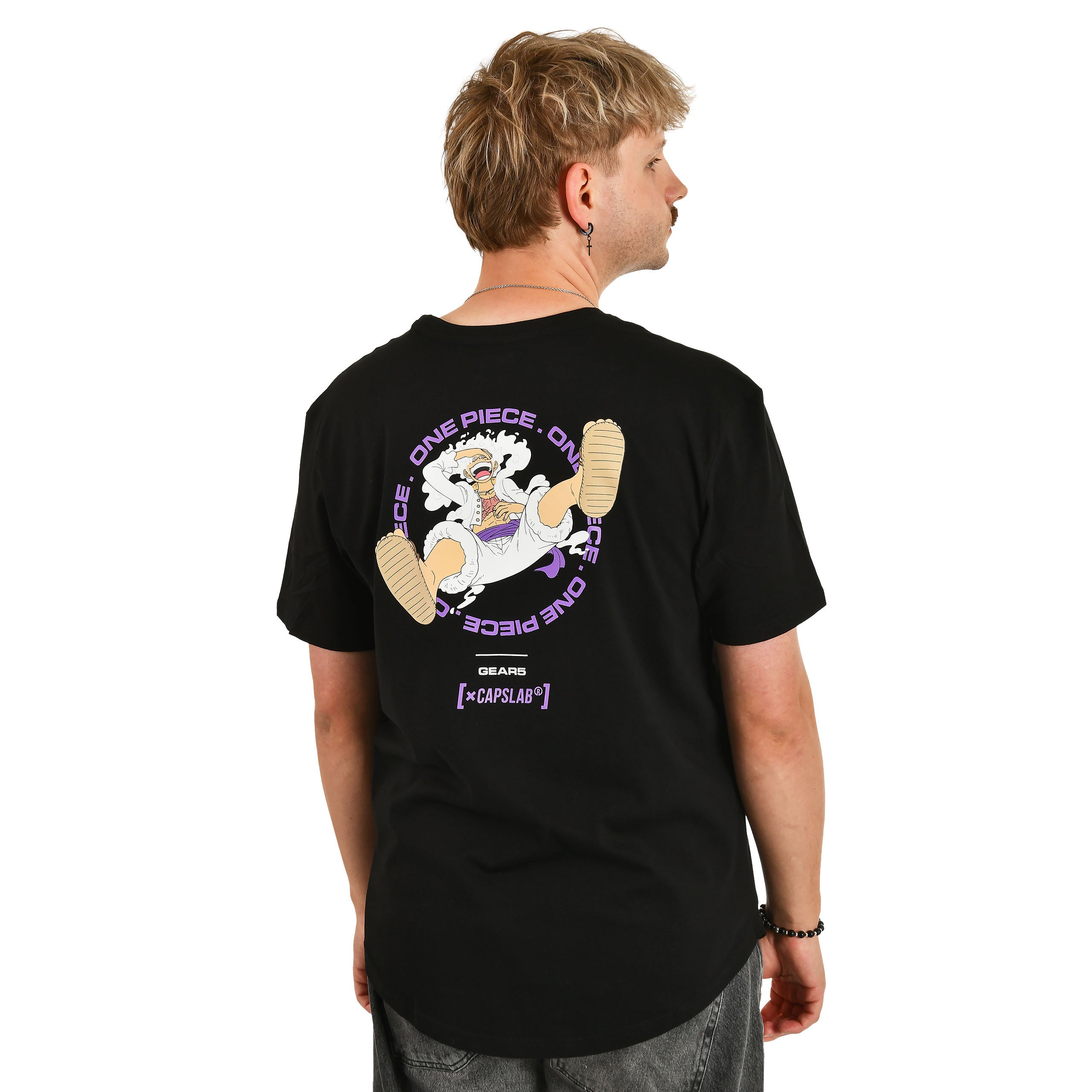 Produktbild One Piece - Monkey D. Luffy Gear 5 Capslab T-Shirt schwarz