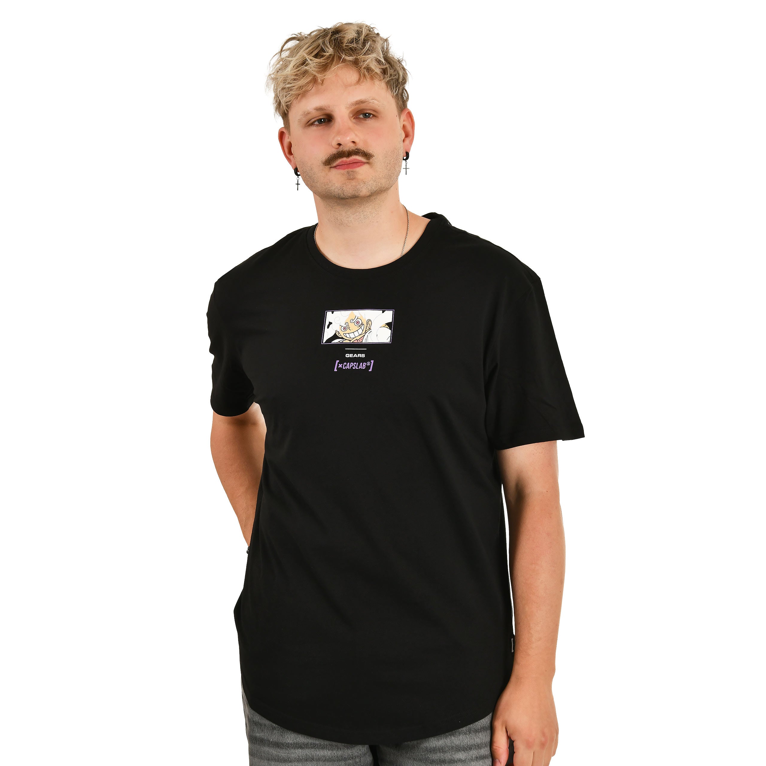 Produktbild One Piece - Monkey D. Luffy Gear 5 Capslab T-Shirt schwarz