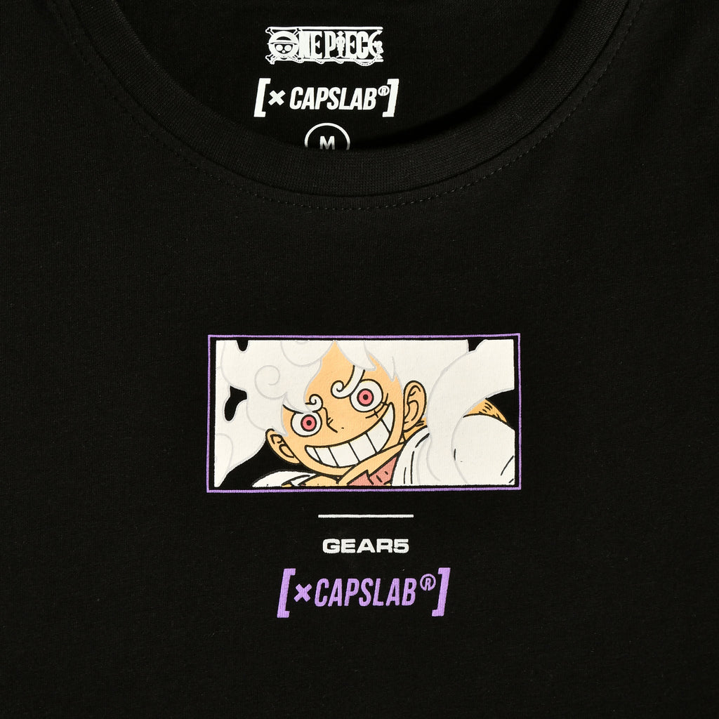 Produktbild One Piece - Monkey D. Luffy Gear 5 Capslab T-Shirt schwarz