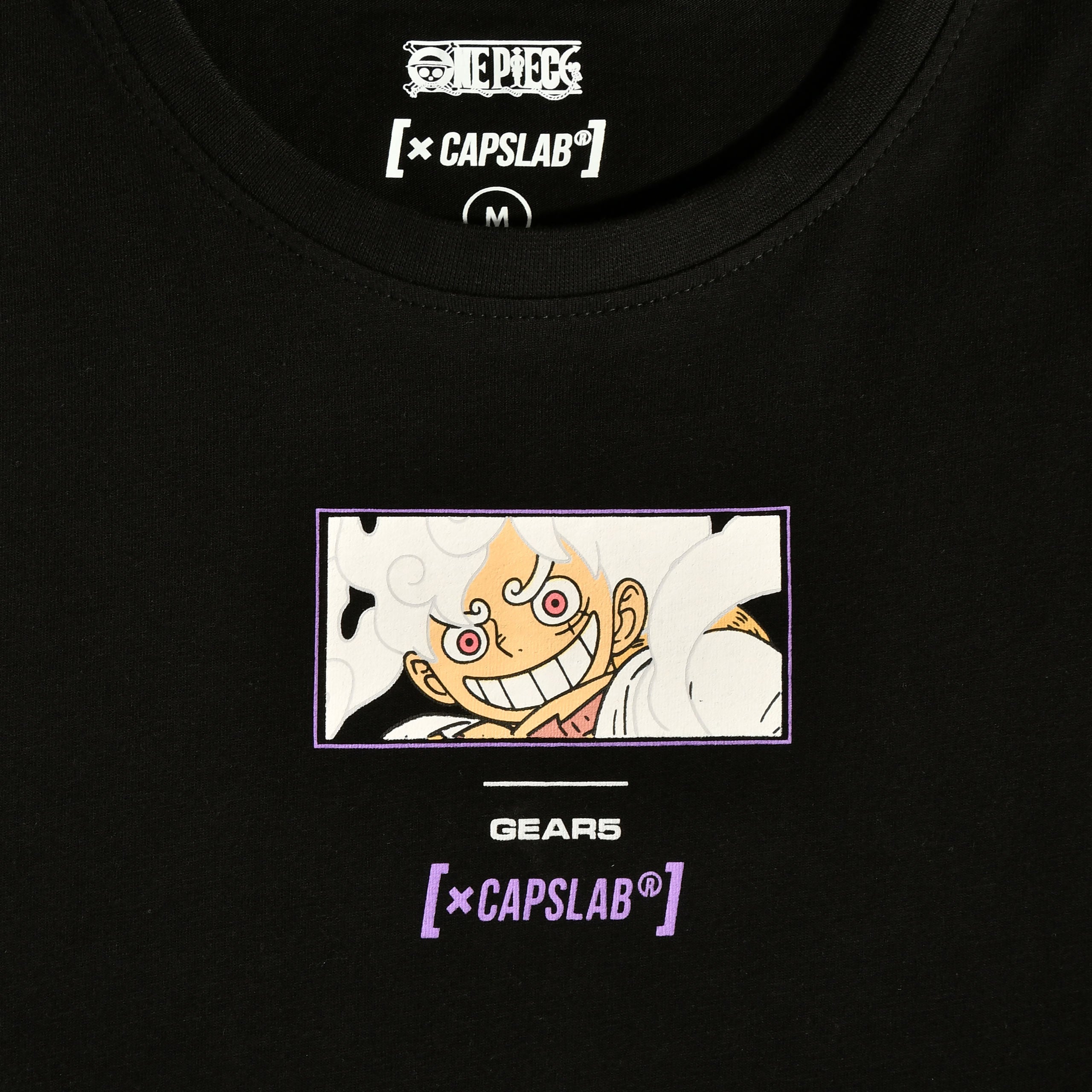 Produktbild One Piece - Monkey D. Luffy Gear 5 Capslab T-Shirt schwarz