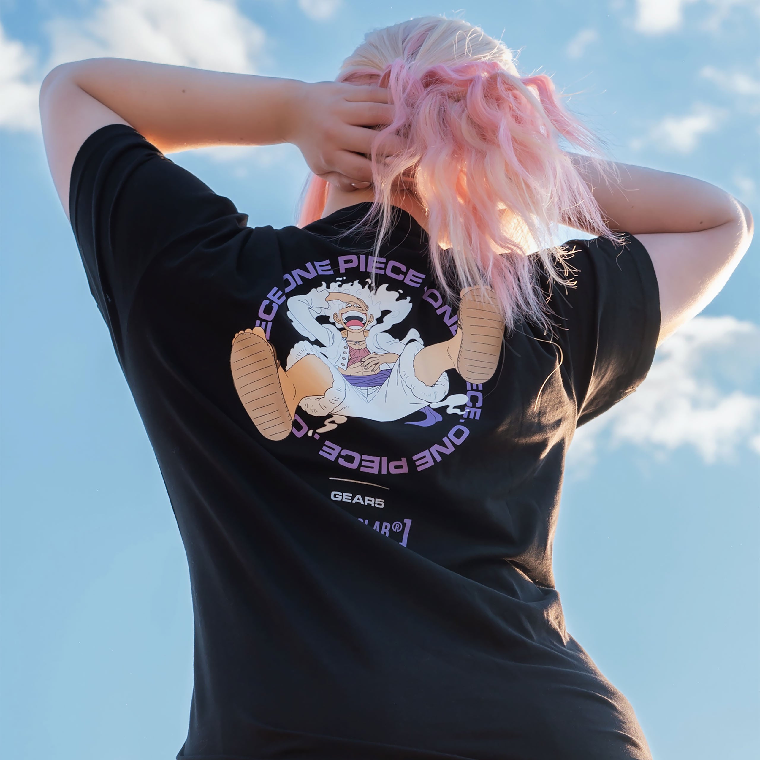 Produktbild One Piece - Monkey D. Luffy Gear 5 Capslab T-Shirt schwarz