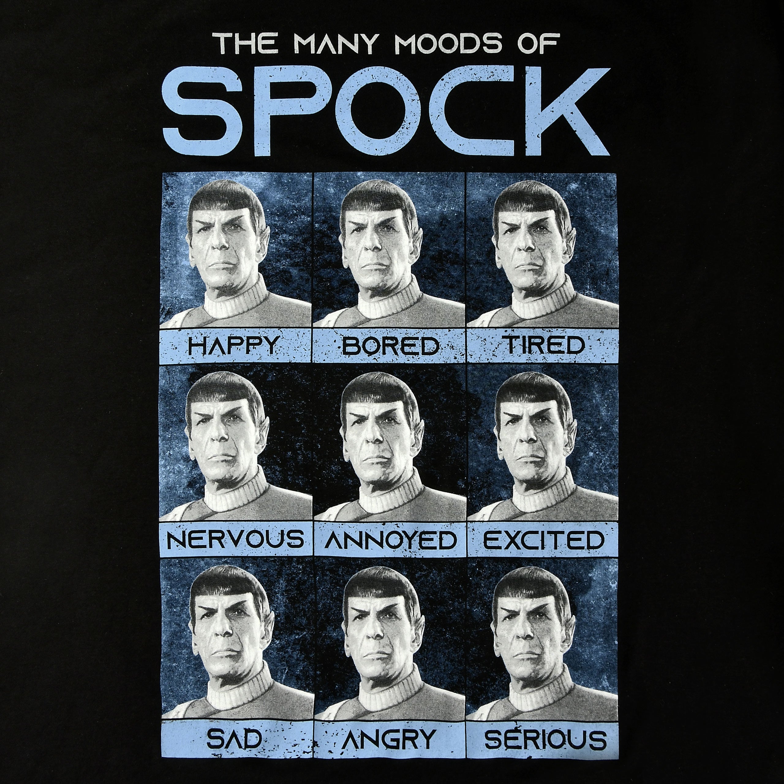 Produktbild Star Trek - Many Mood of Spock T-Shirt schwarz