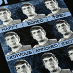 Produktbild Star Trek - Many Mood of Spock T-Shirt schwarz