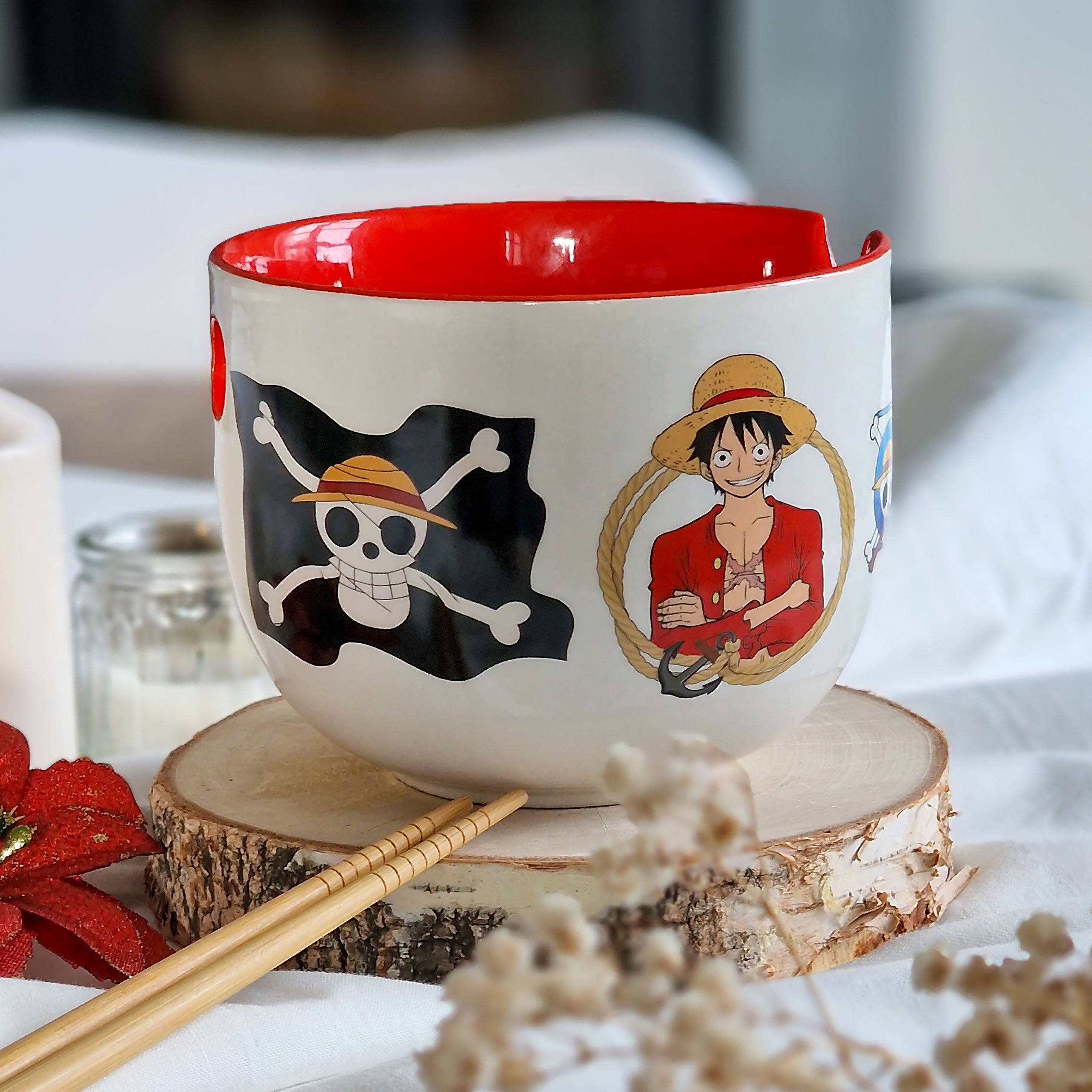 Produktbild One Piece - Monkey D. Luffy Ramen Schale mit Ess-Stäbchen
