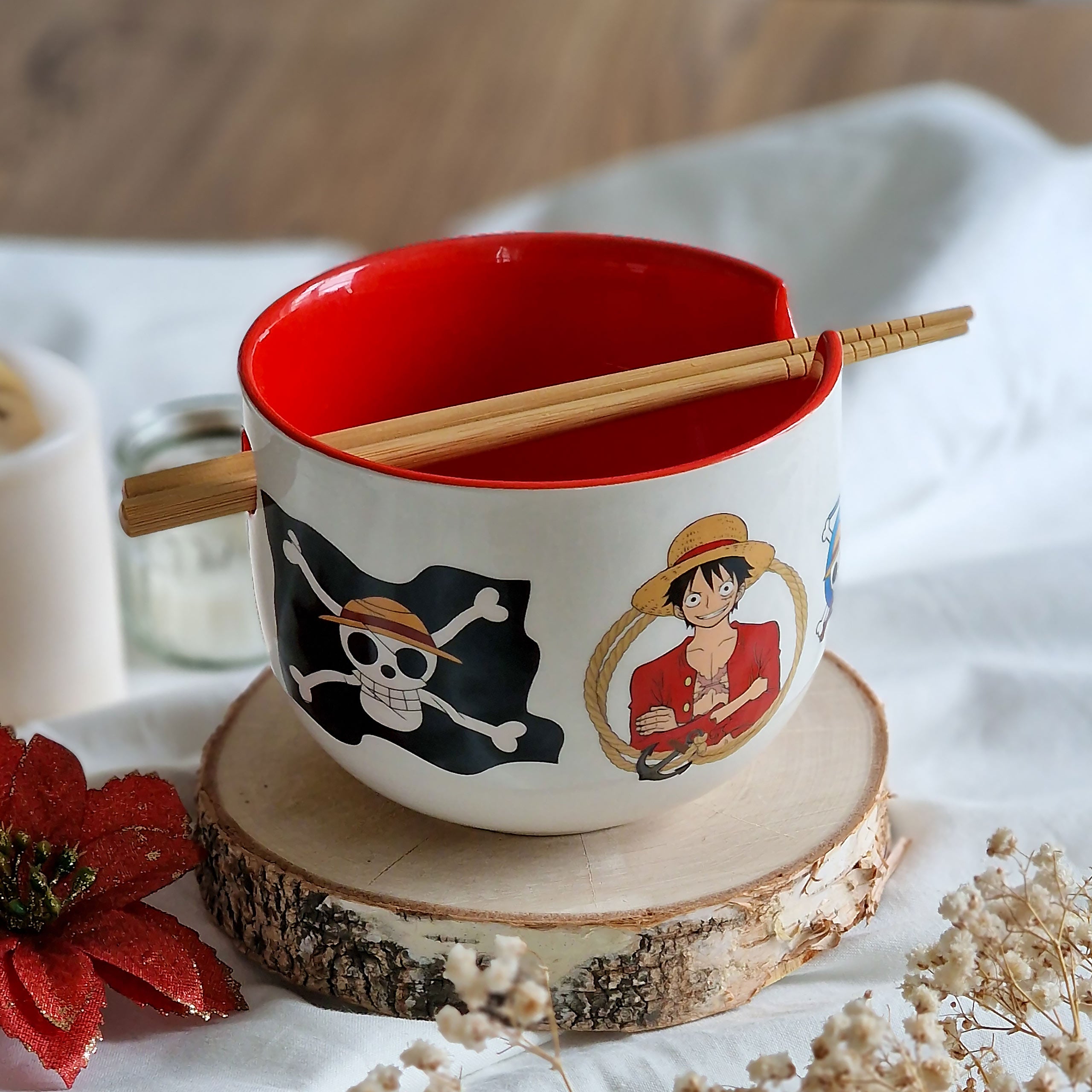 Produktbild One Piece - Monkey D. Luffy Ramen Schale mit Ess-Stäbchen