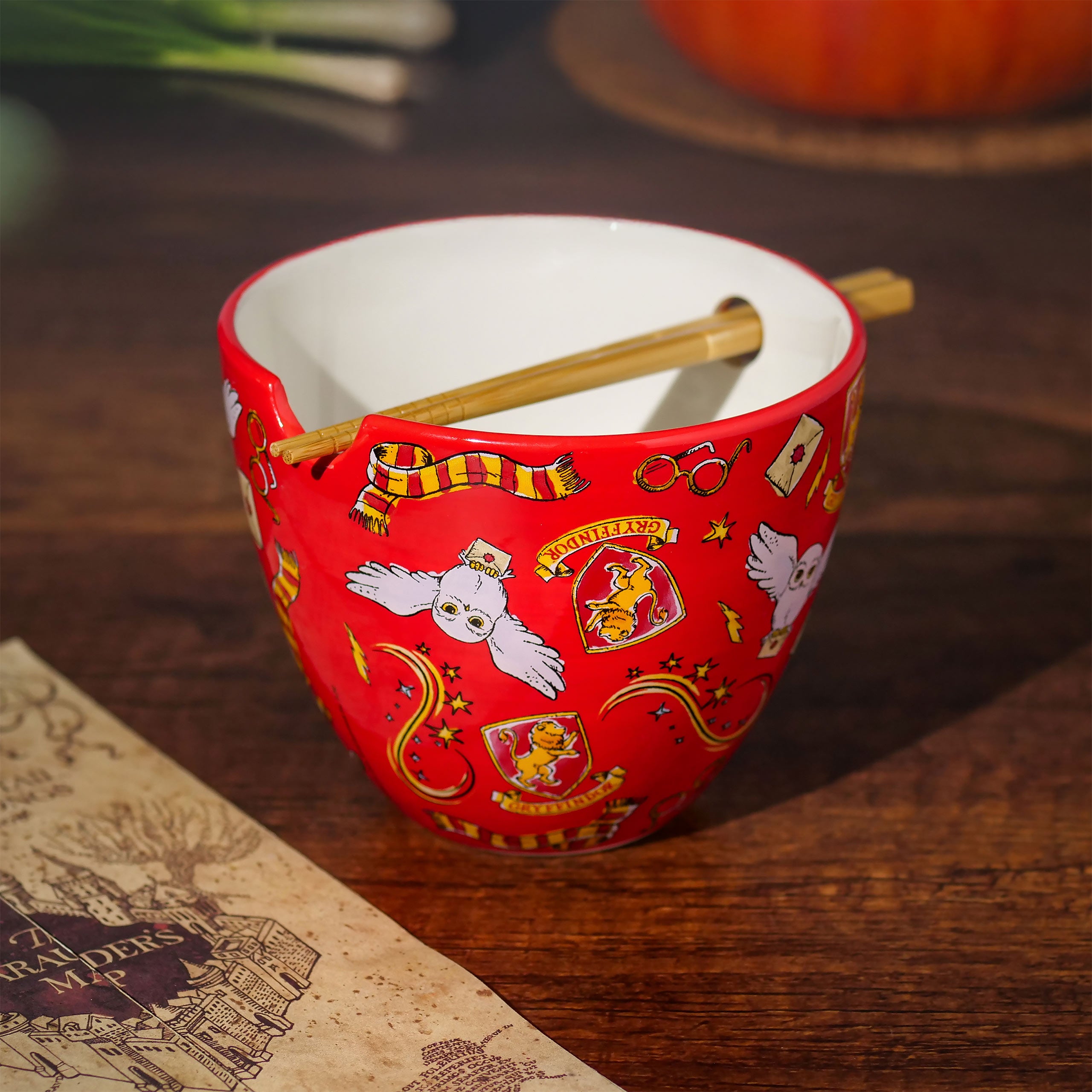 Produktbild Magic Symbols Ramen Schale mit Ess-Stäbchen - Harry Potter