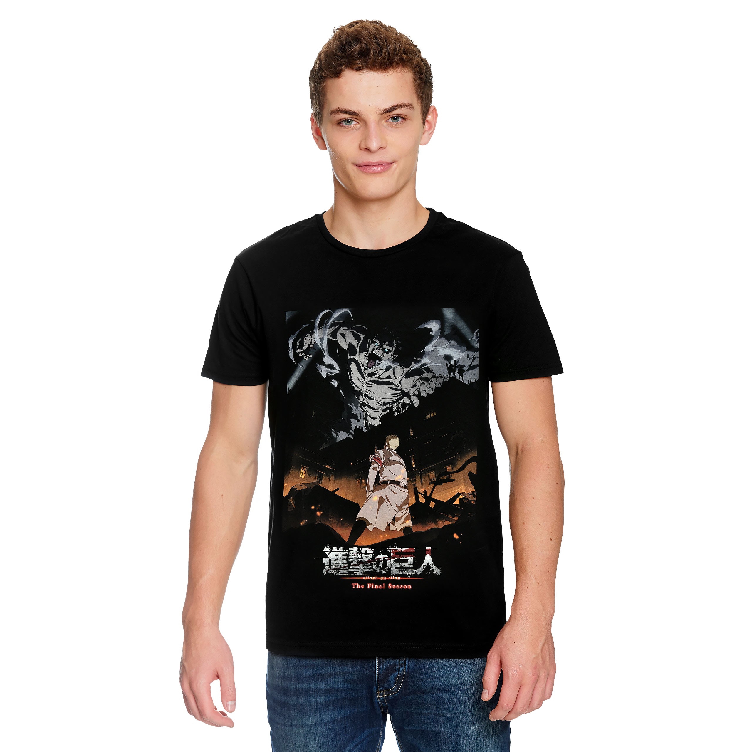 Produktbild Attack on Titan - Poster T-Shirt schwarz