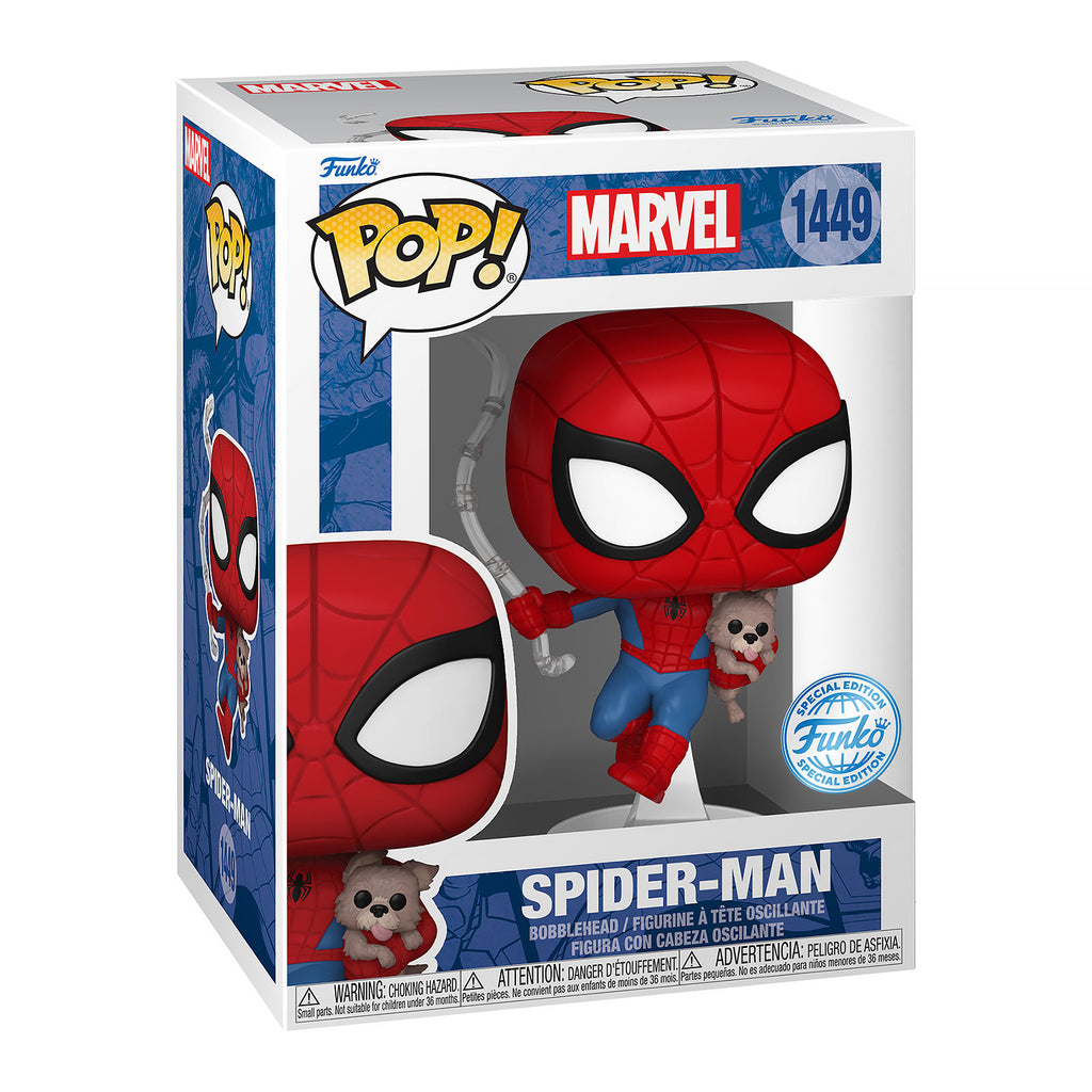 Produktbild Spider-Man - Spider with Sandwich the Dog Marvel Funko Pop Wackelkopf-Figur