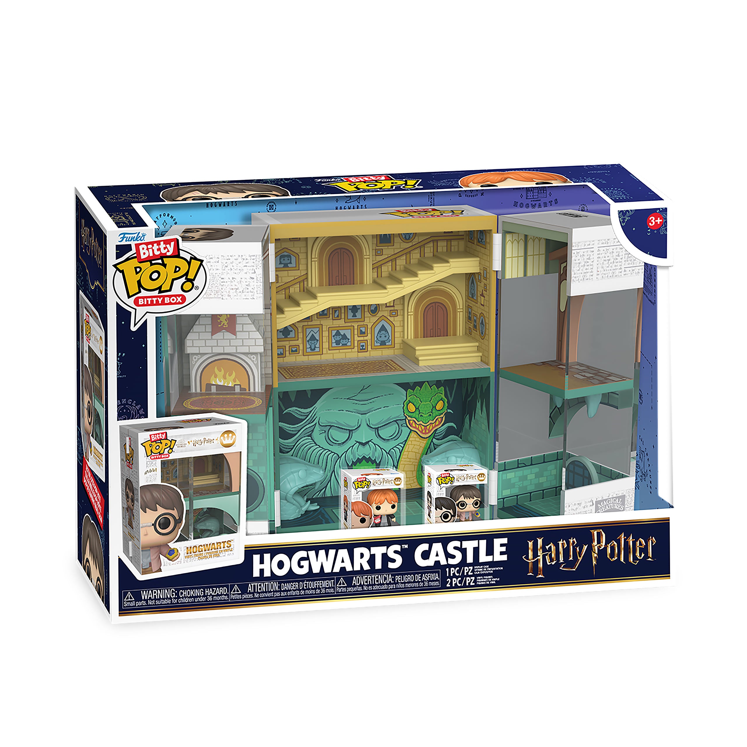 Produktbild Harry Potter - Hogwarts Funko Bitty Pop Display mit 2 Figuren