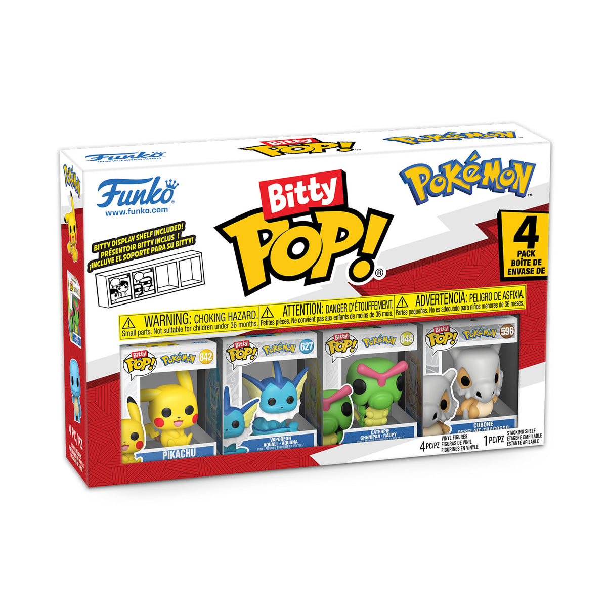 Produktbild Pokemon - Pikachu and Friends Funko Bitty Pop 4er Figuren Set Serie 1